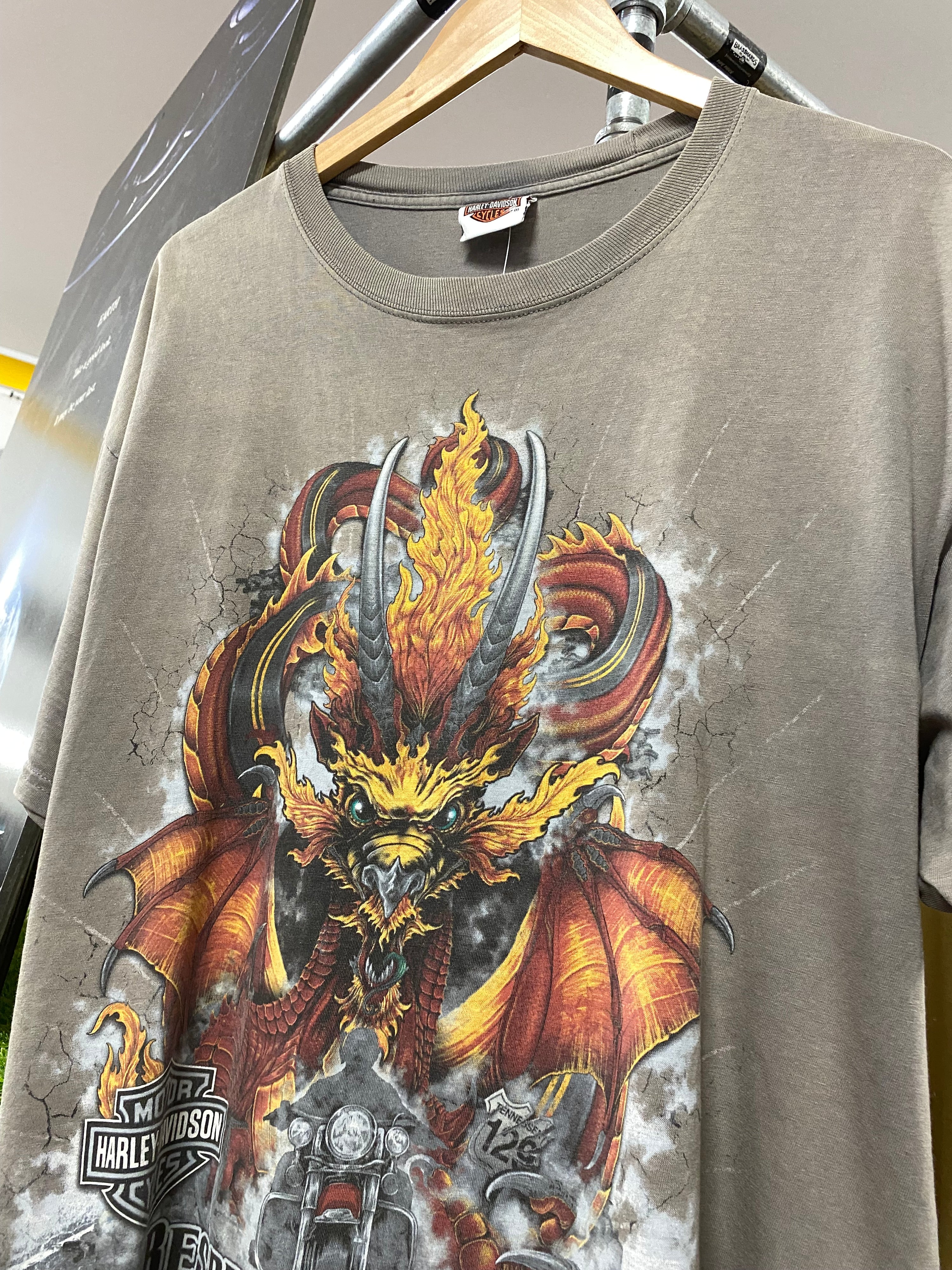 XL - 'Respect The Dragon' Smoky Mountain Harley Davidson Tee