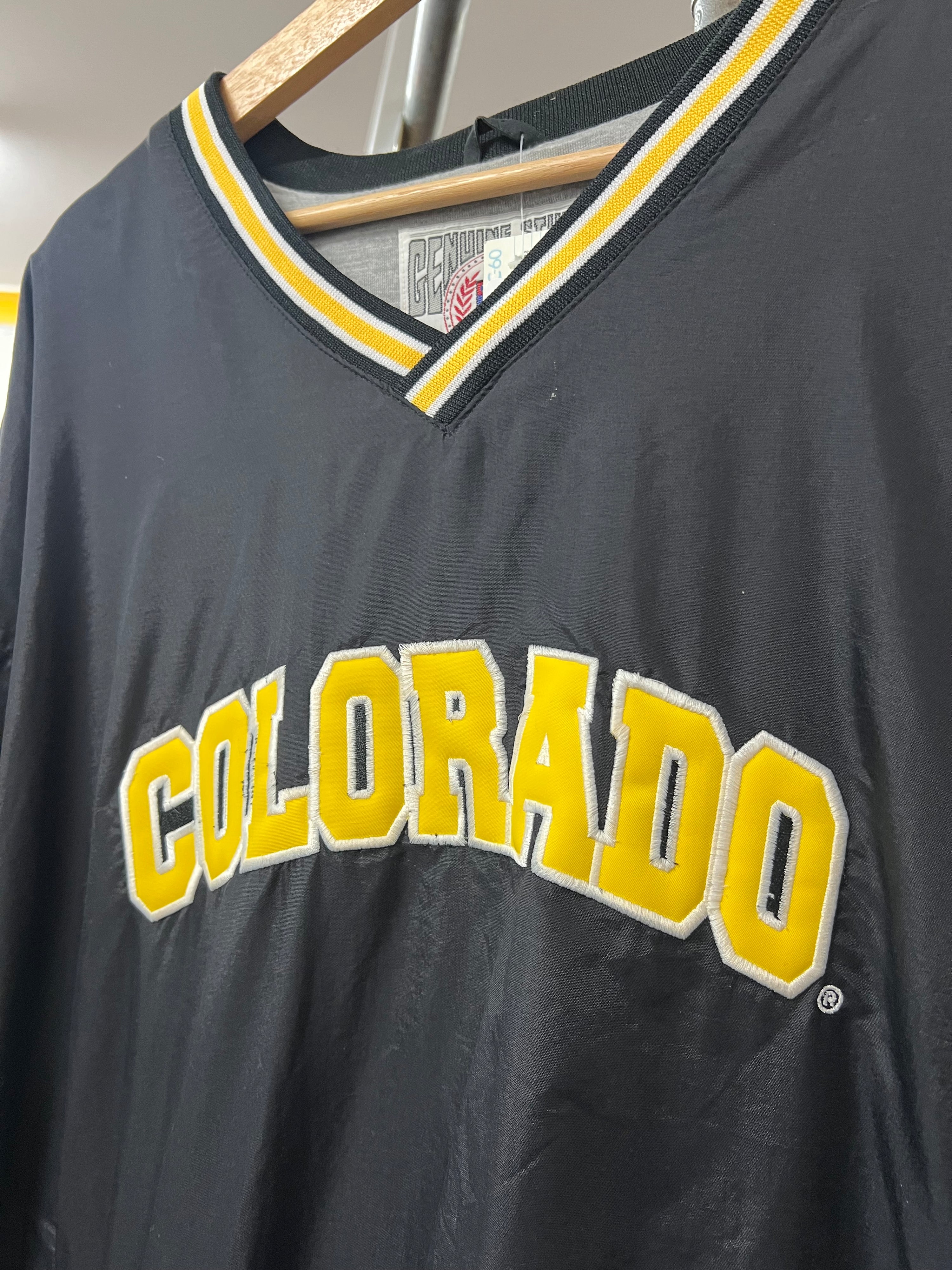 XL - Vintage Colorado Spellout Black Pullover