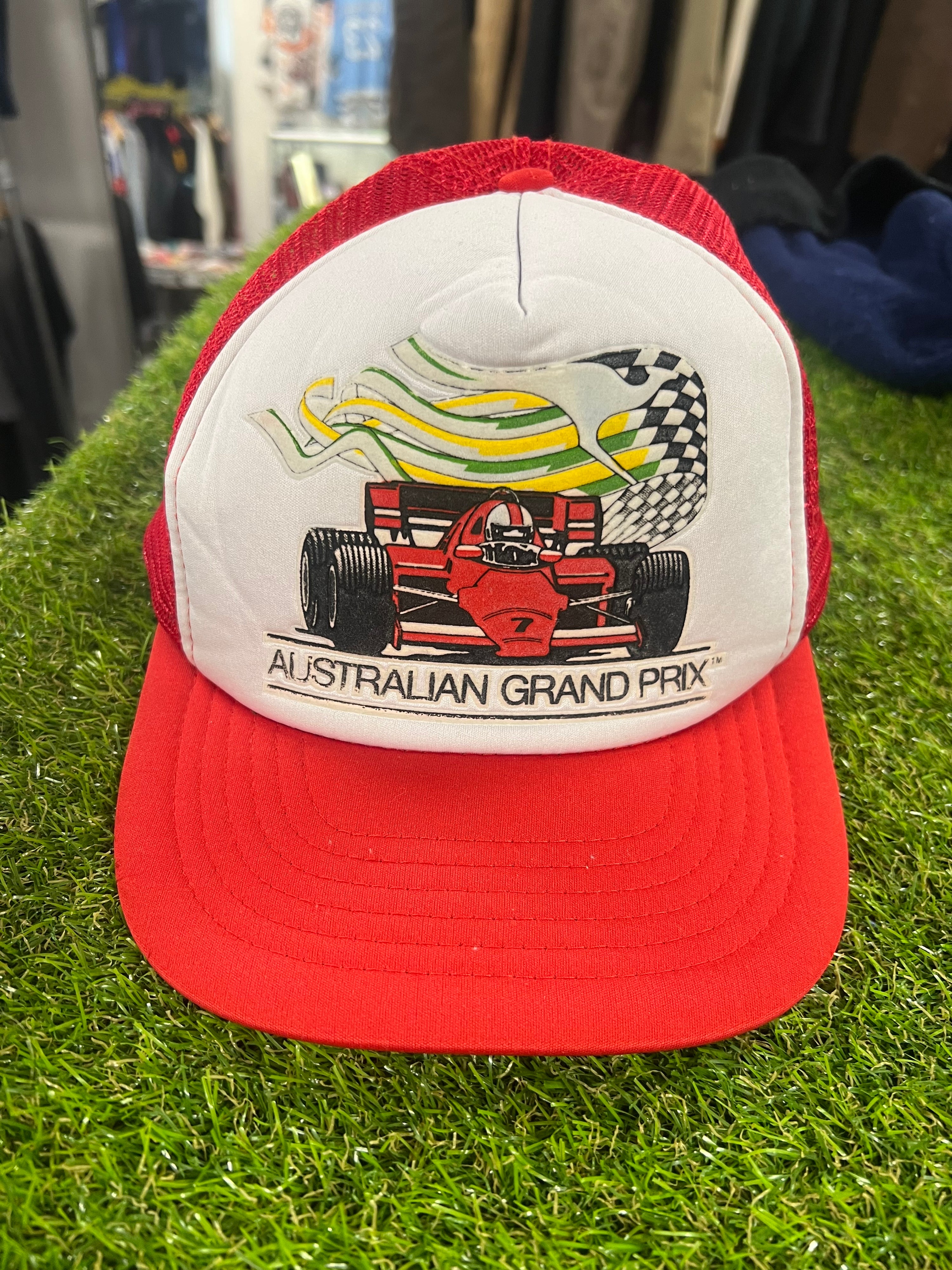 Vintage Australian Grand Prix Mesh Trucker Cap