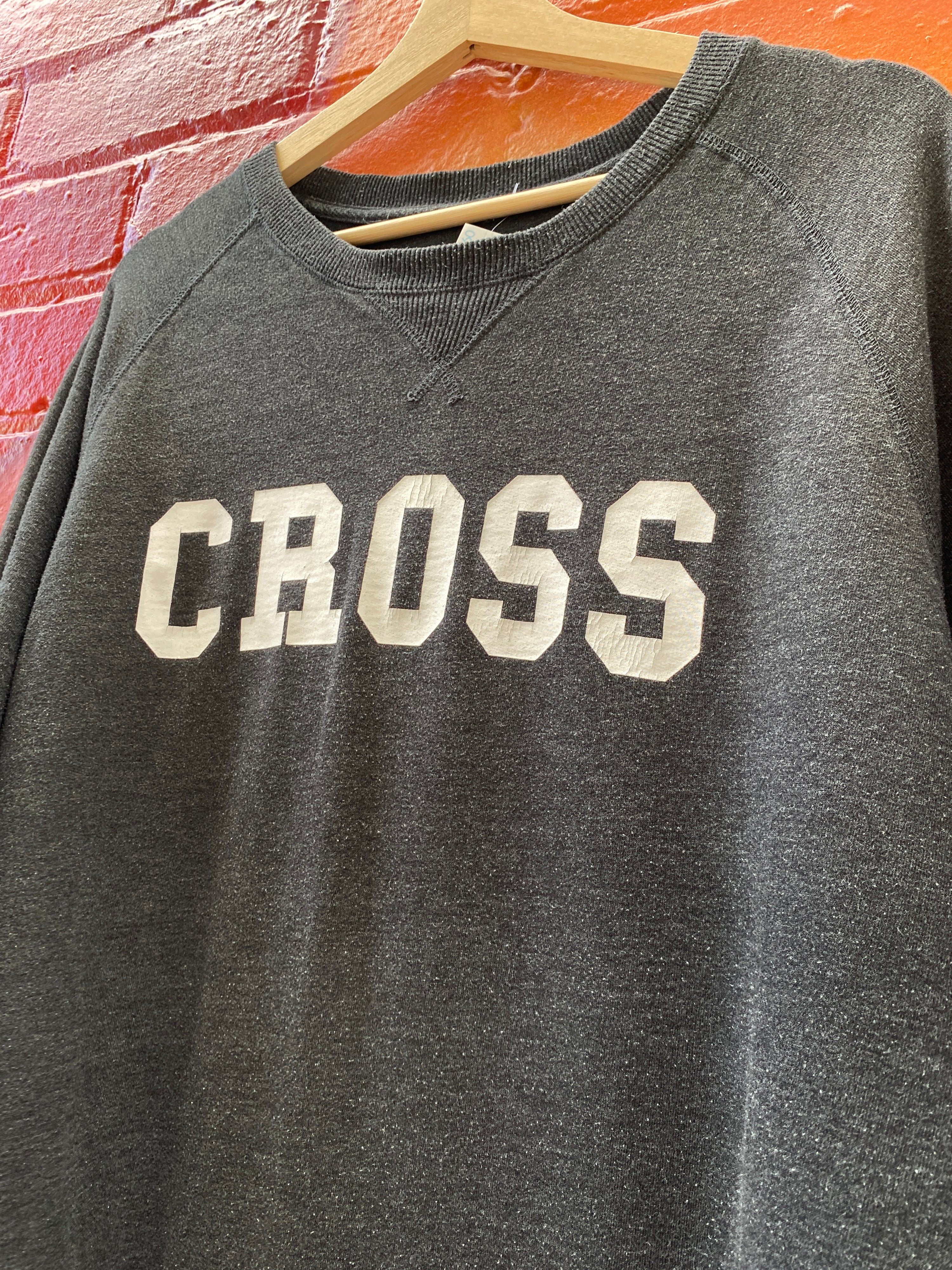 L - Cross Dark Grey Jumper