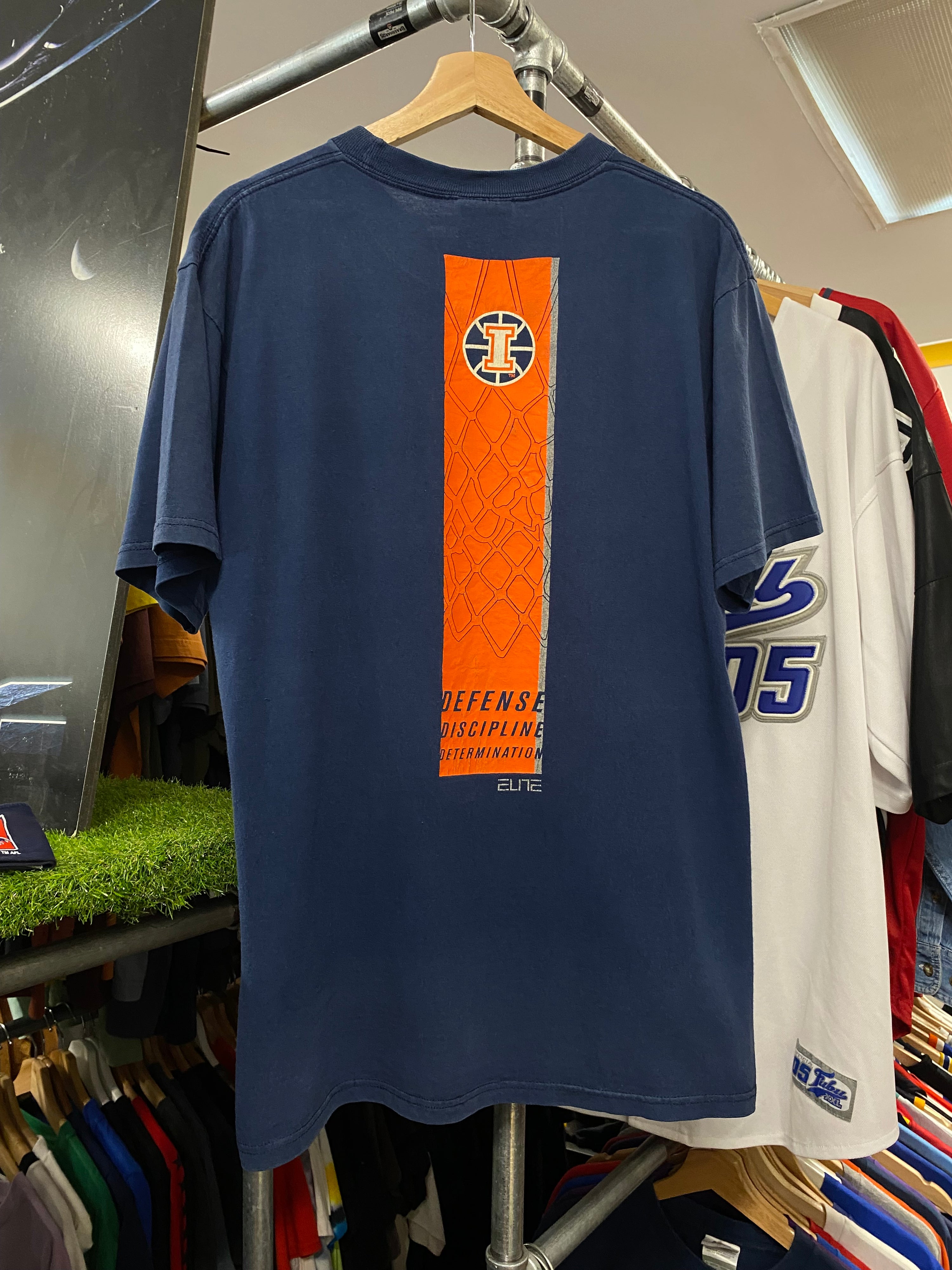M - Nike Team x Illinois Basketball Dark Blue DS Tee