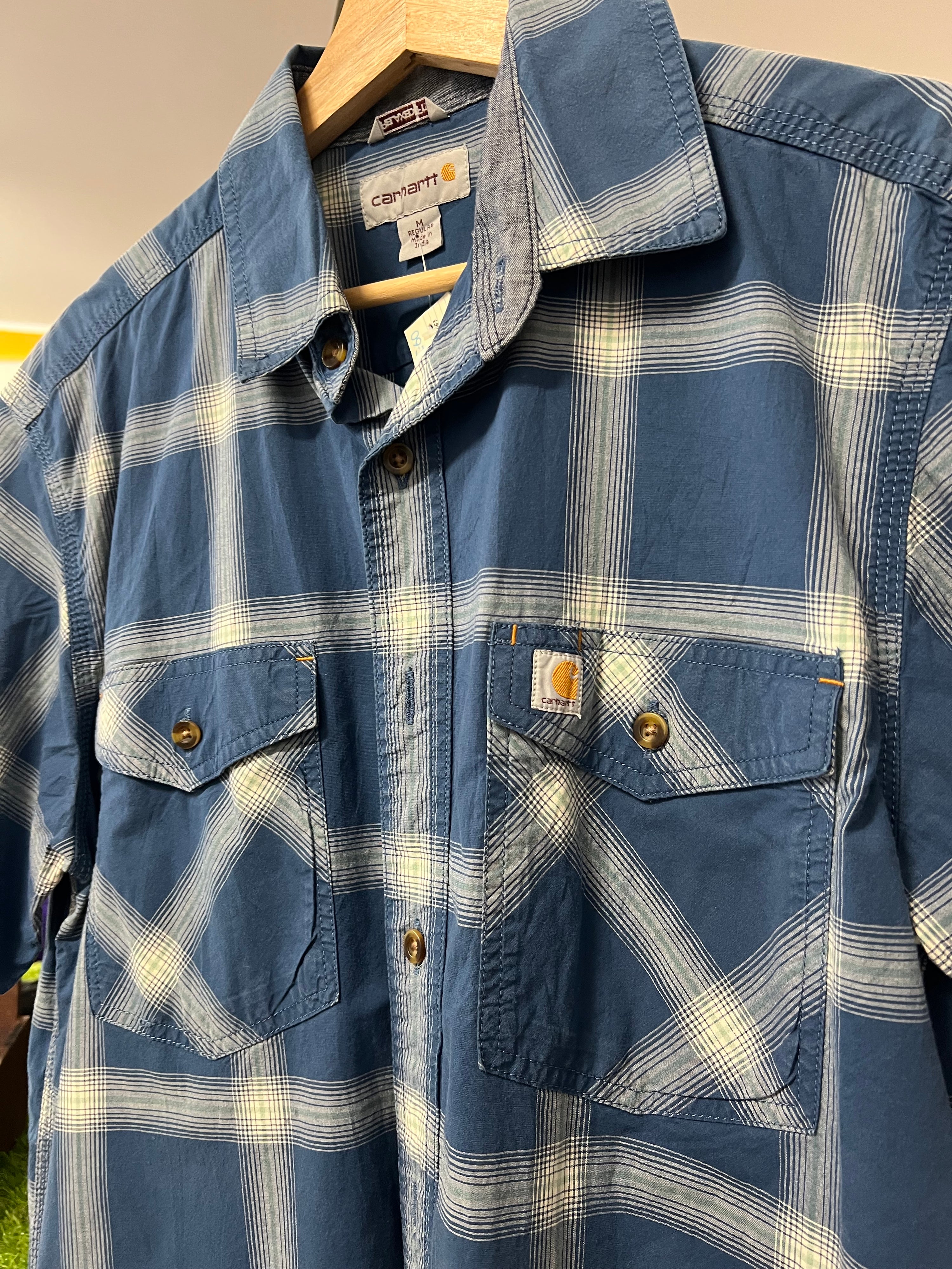 [M] Carhartt Blue Box SS Button Up