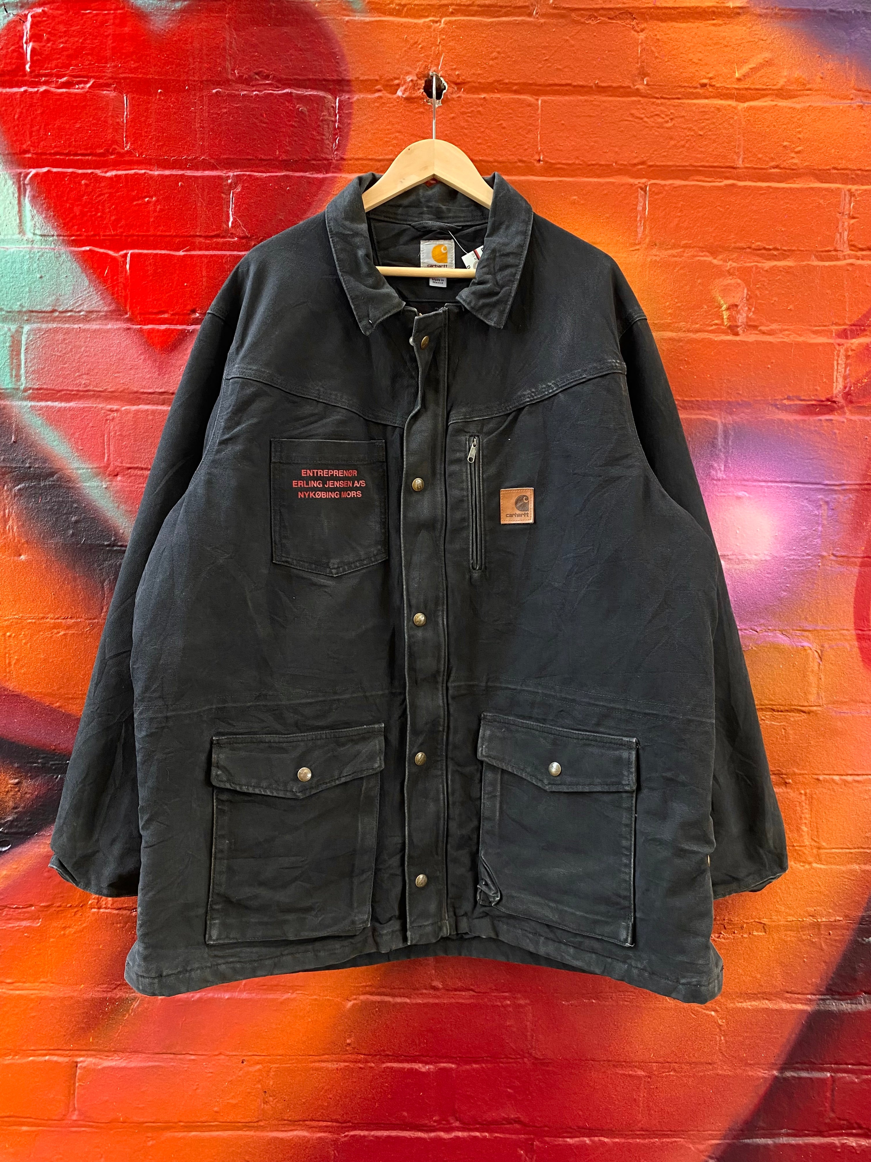 [XL] Carhartt Faded Black Chore Jacket Erling Jensen