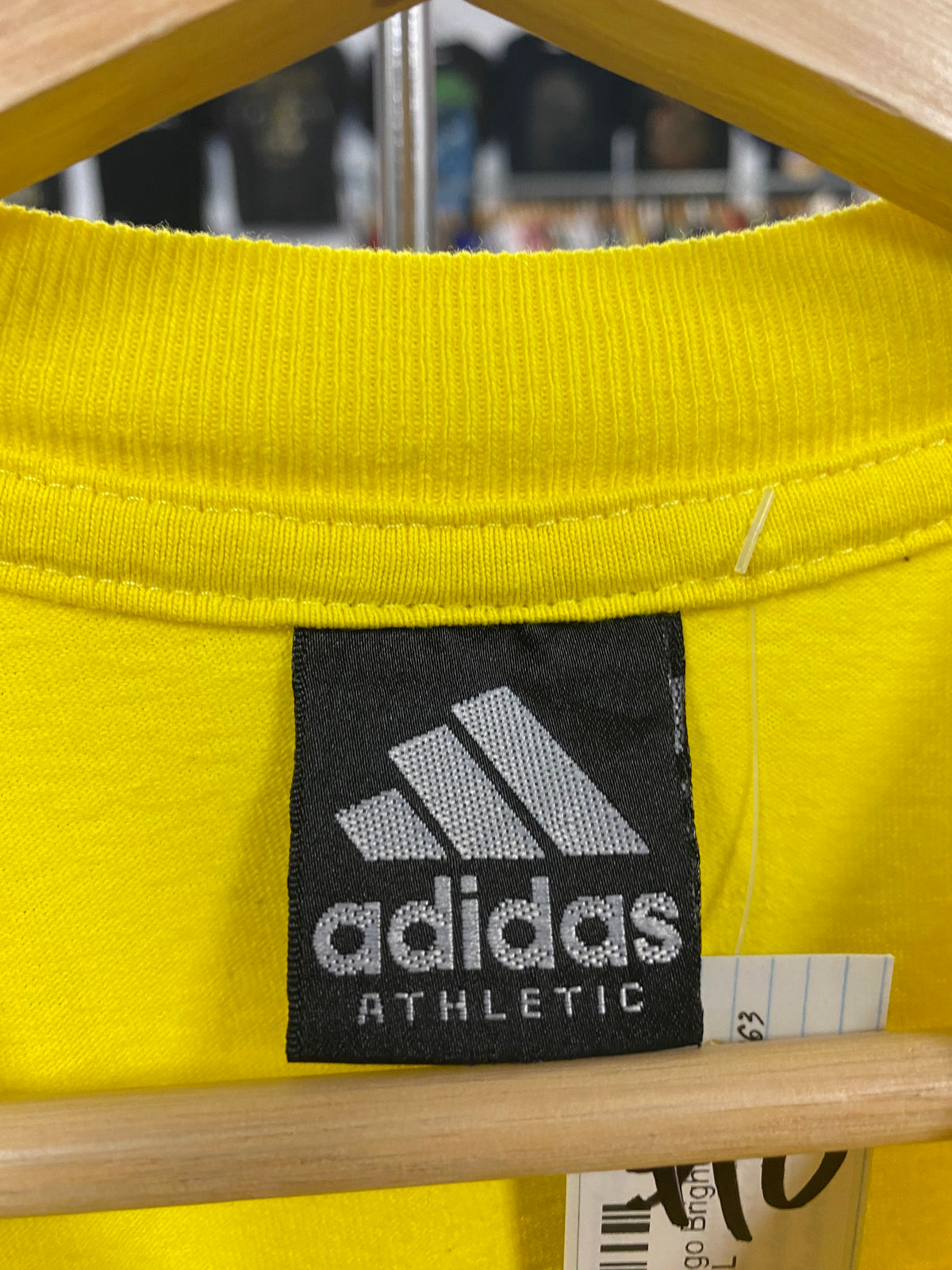 [XL] Adidas Centre Logo Bright Yellow Tshirt