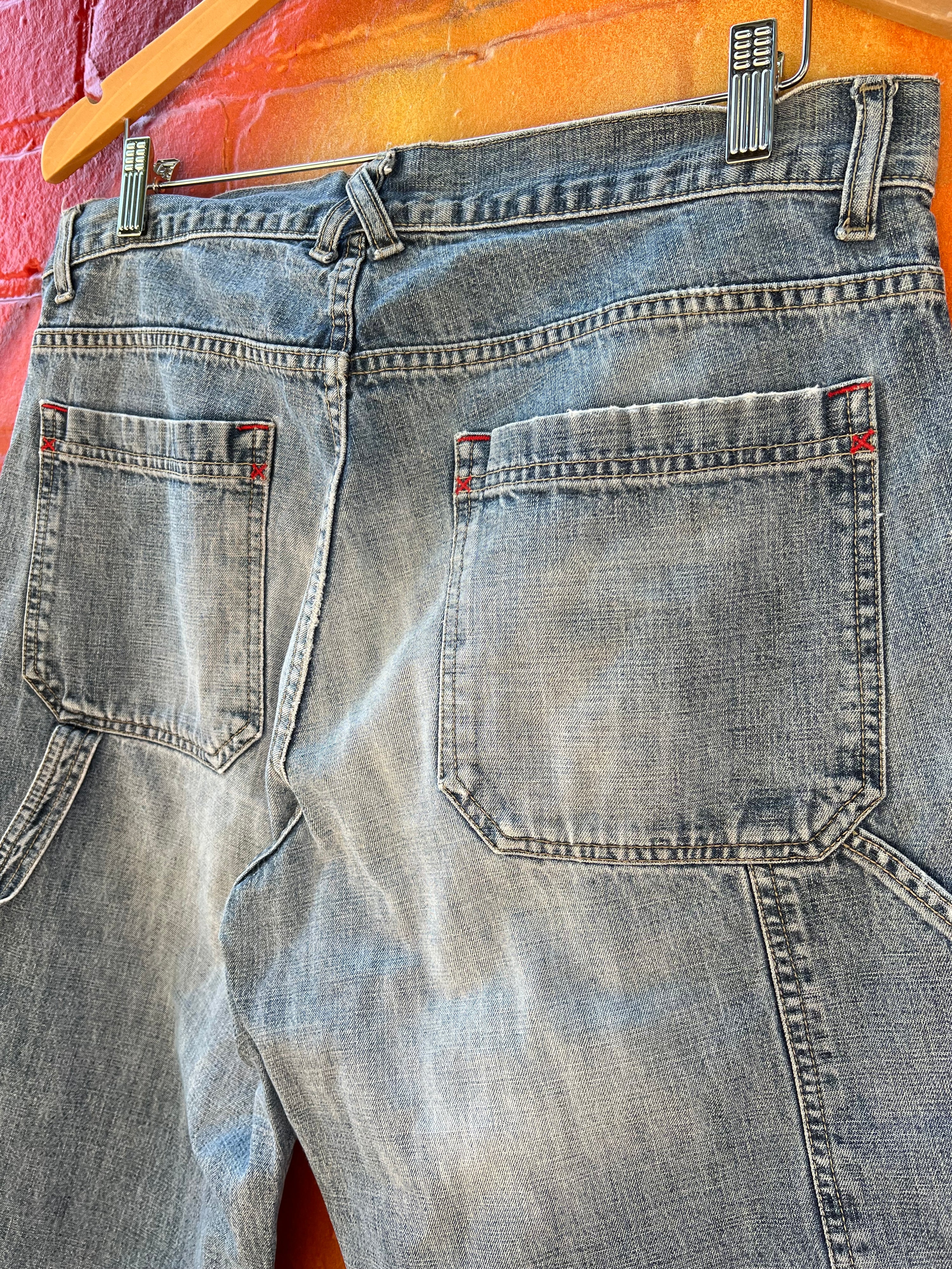 36 - Identic Denim Shorts Red Accents