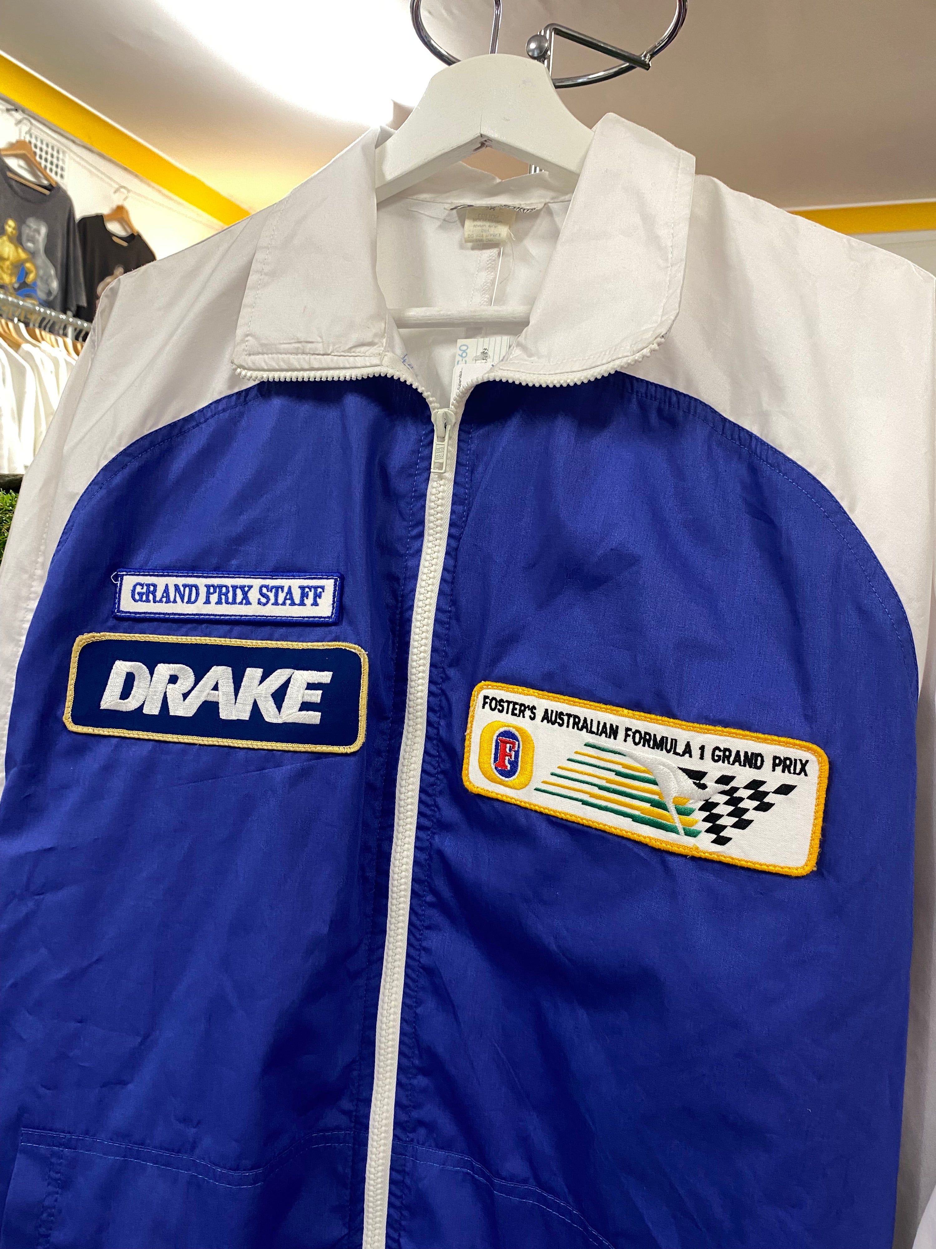 [L] 1980s Australian Formula 1  DRAKE Supervisor Staff Jacket