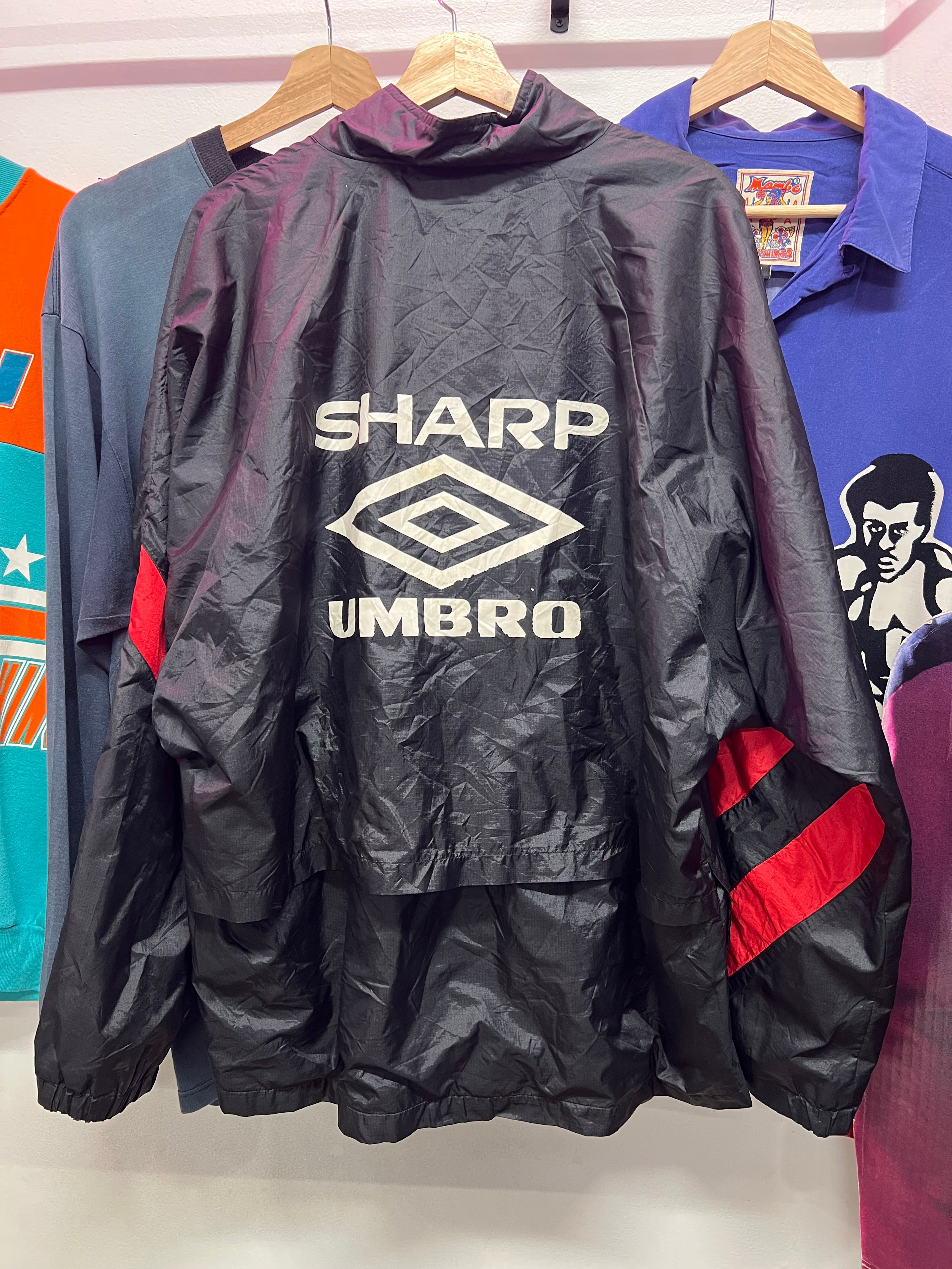 [XL] 1992/93 Umbro Manchester United Zip Up Spray Jacket
