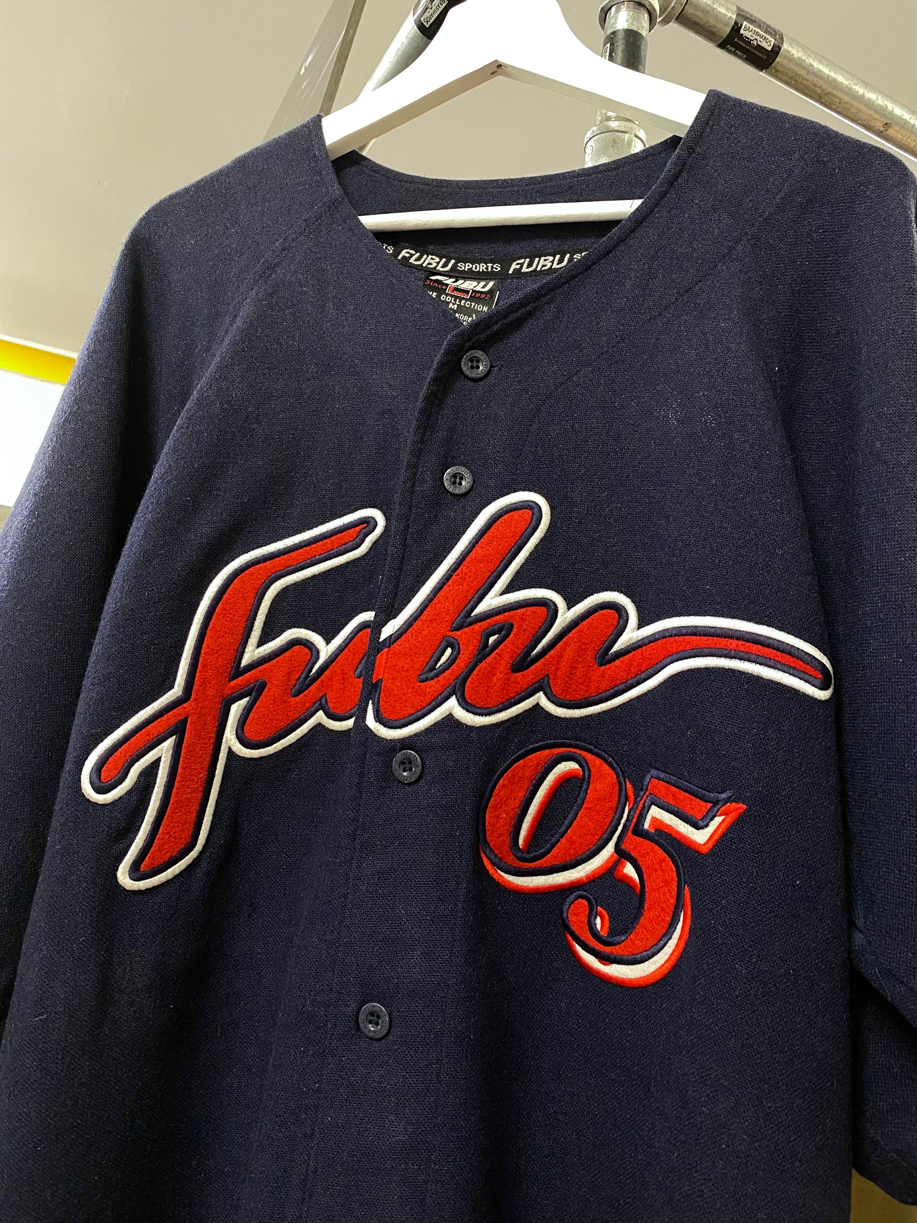 [M] FUBU Wool Baseball Jersey