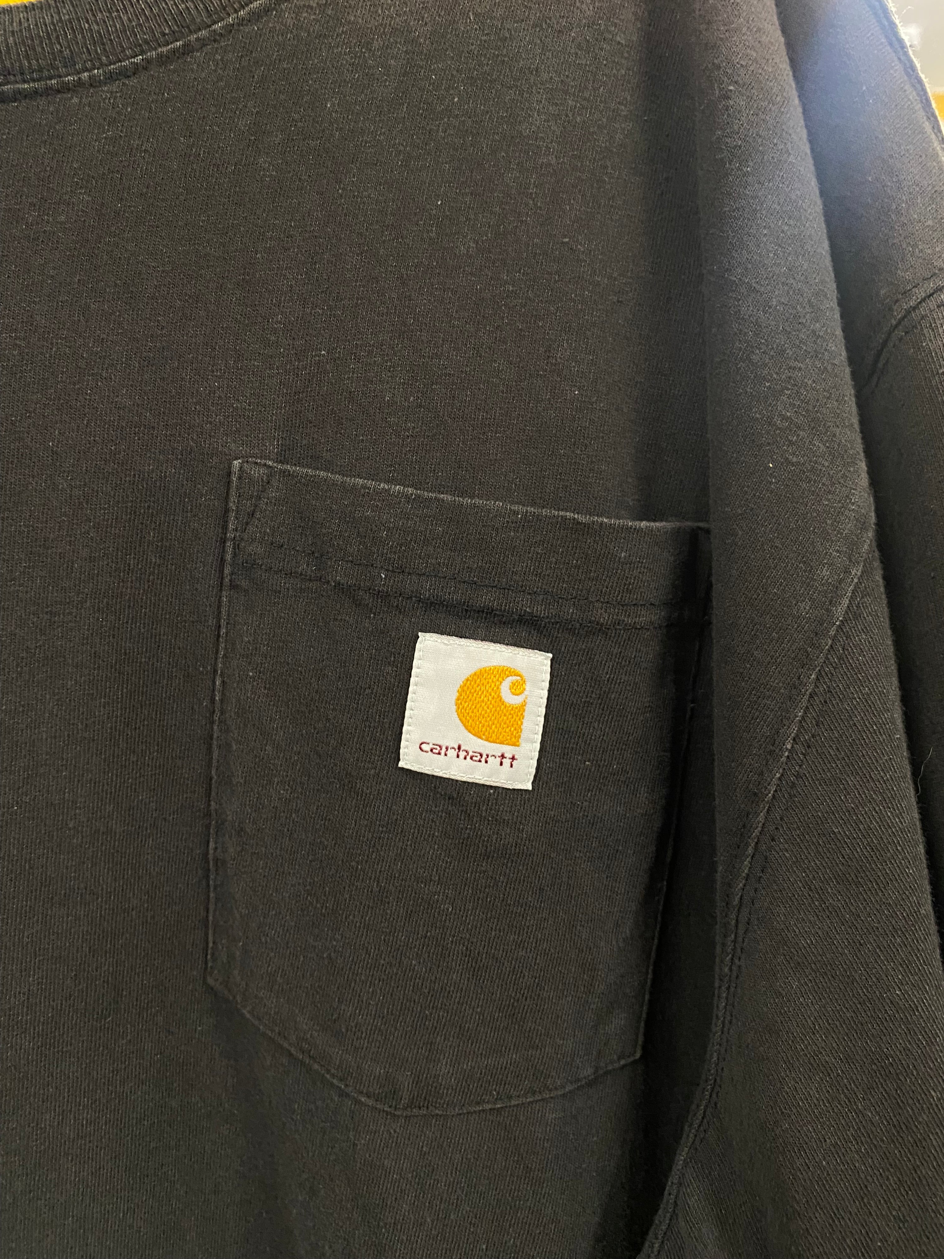 [2XL] Carhartt Black Pocket Tee Original Fit