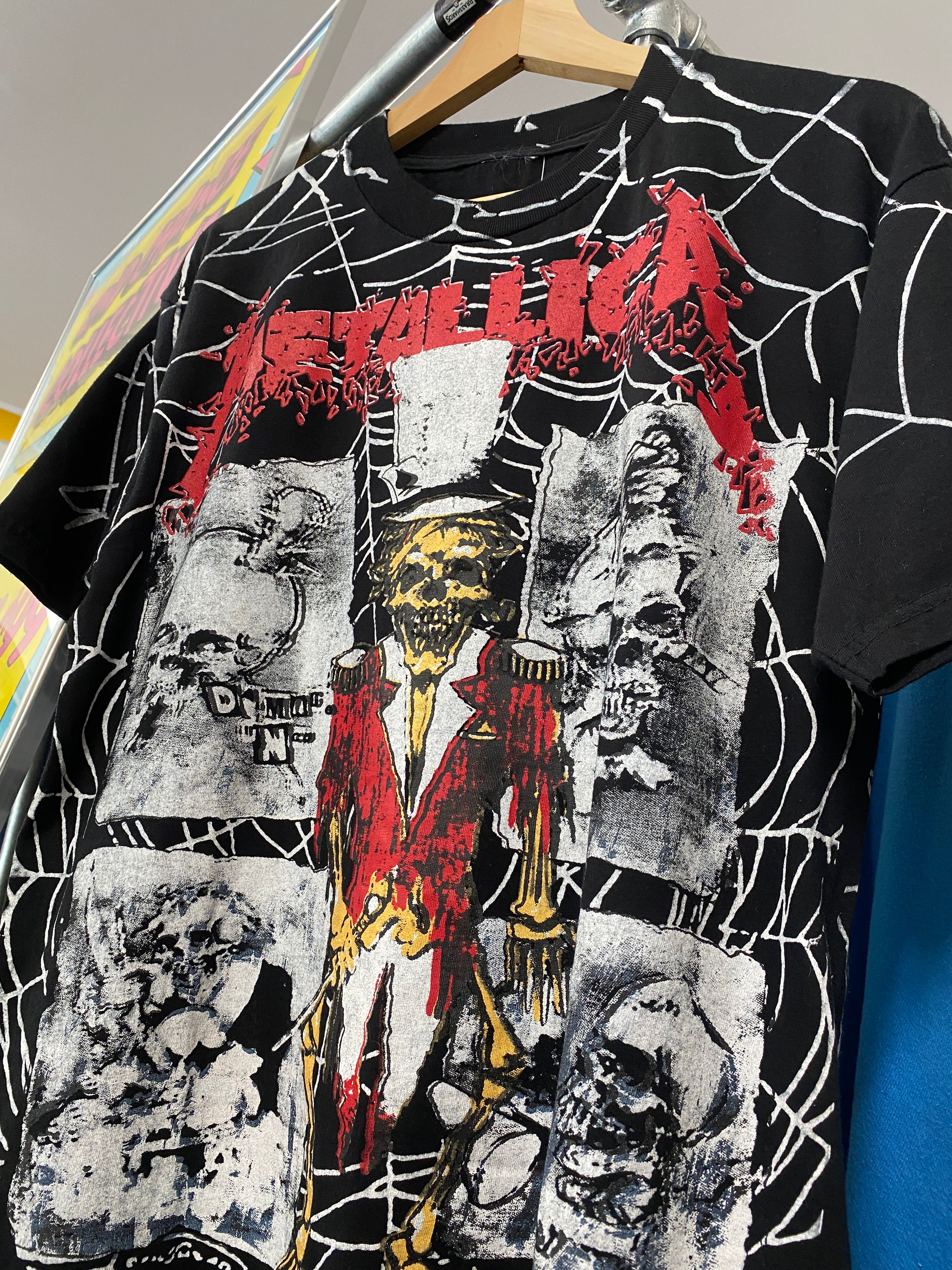 M - Bootleg Metallica Spiderweb All Over Print