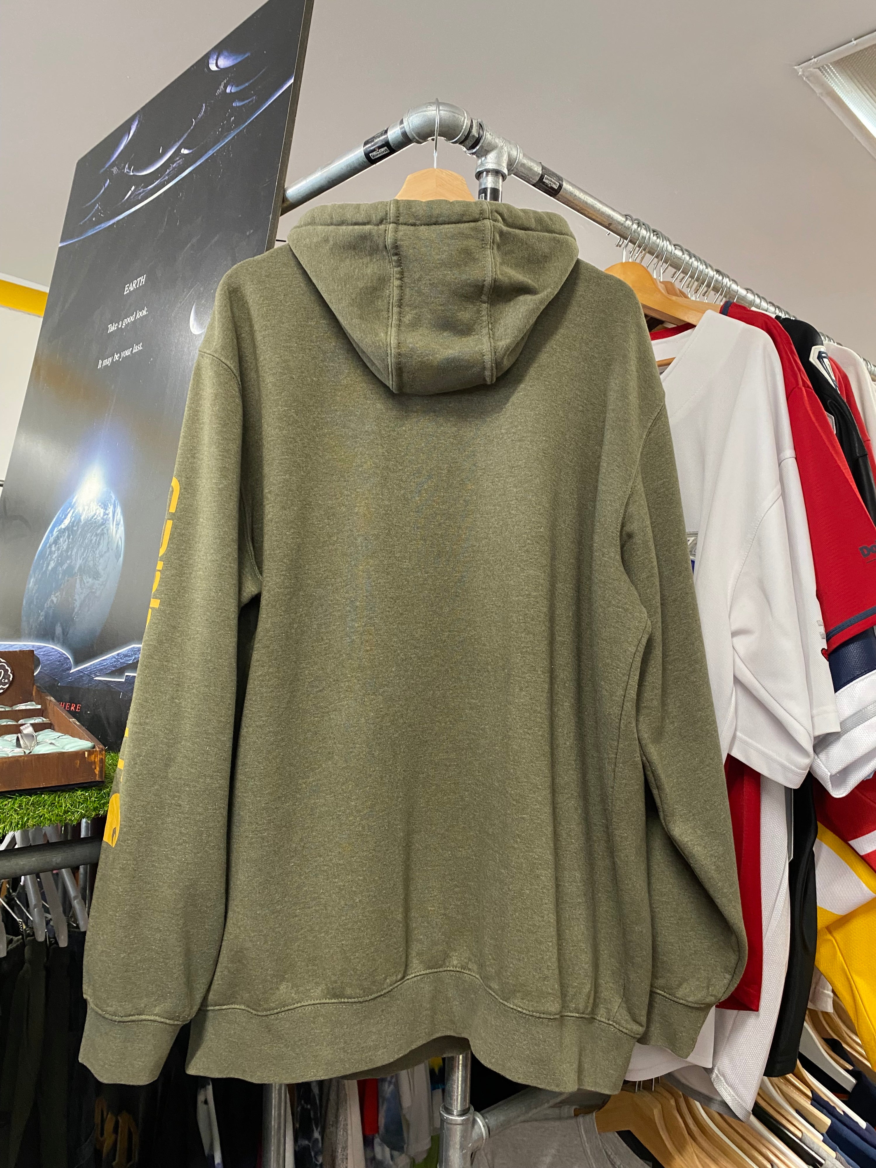[XL] Carhartt Olive Hoodie Sleeve Hit