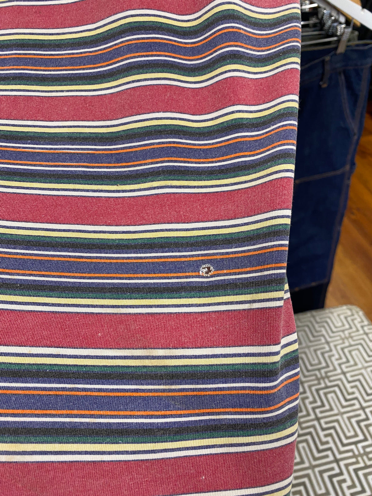 L - 1990s Vintage Pash Striped Tee