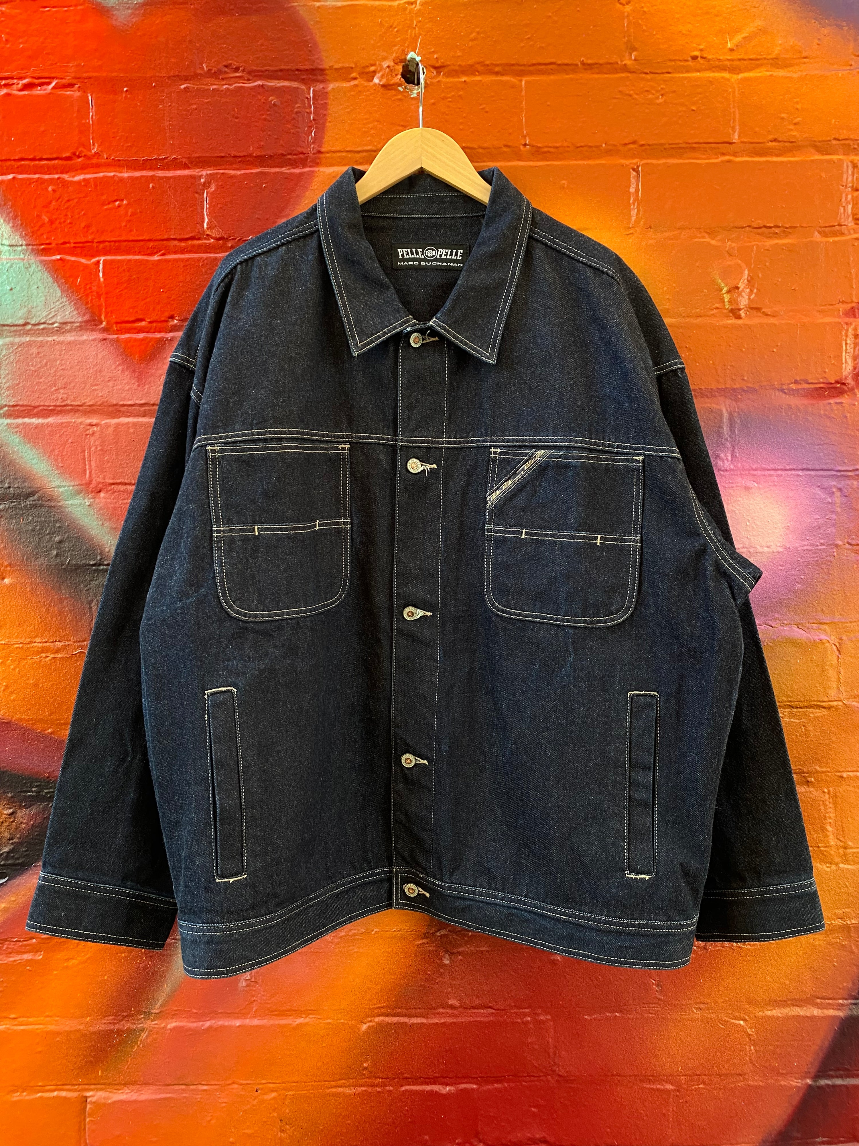 [2XL] Pelle Pelle Jeans Co. Dark Denim Jacket