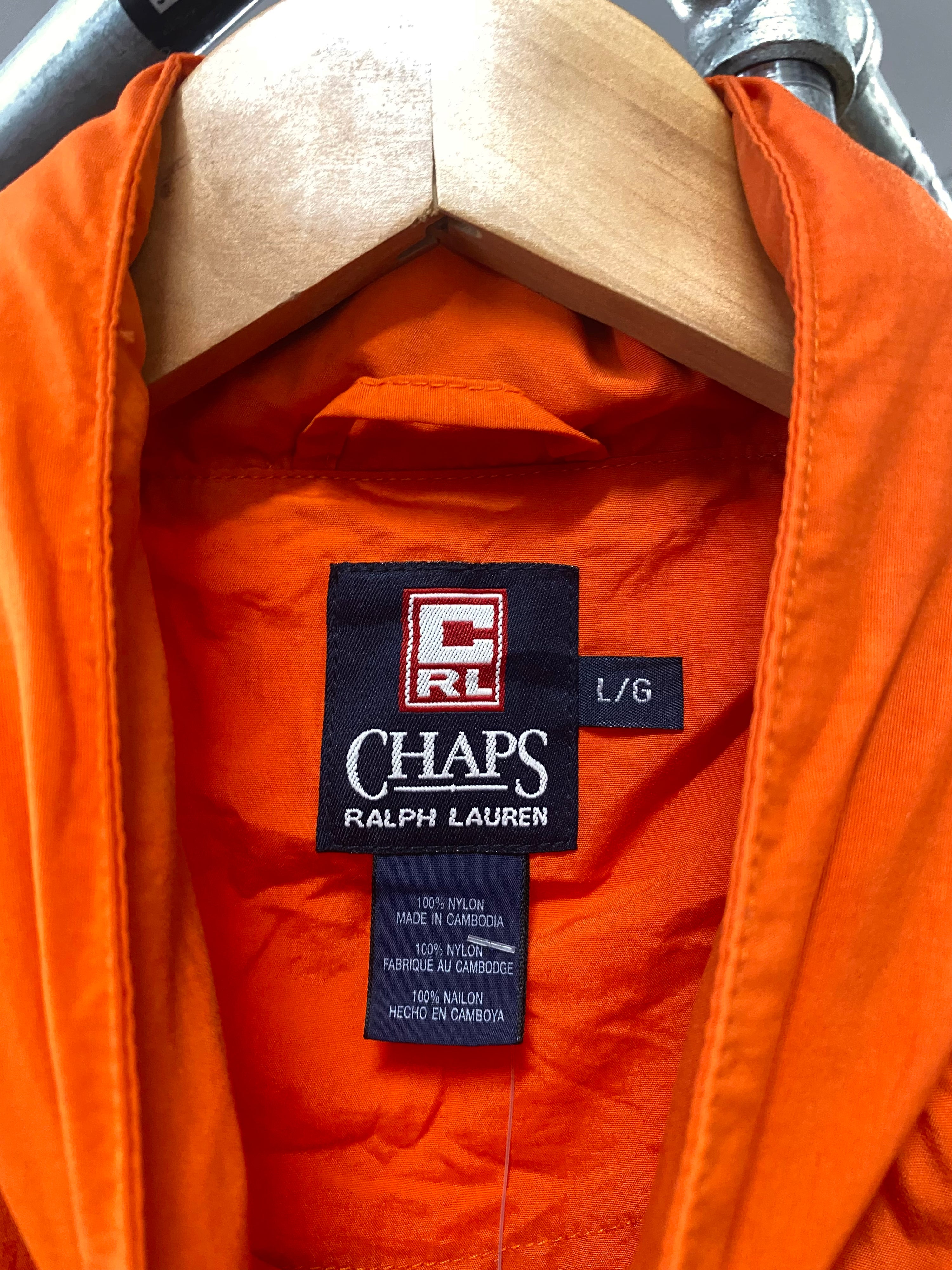 [L] Chaps RL Orange Windbreaker