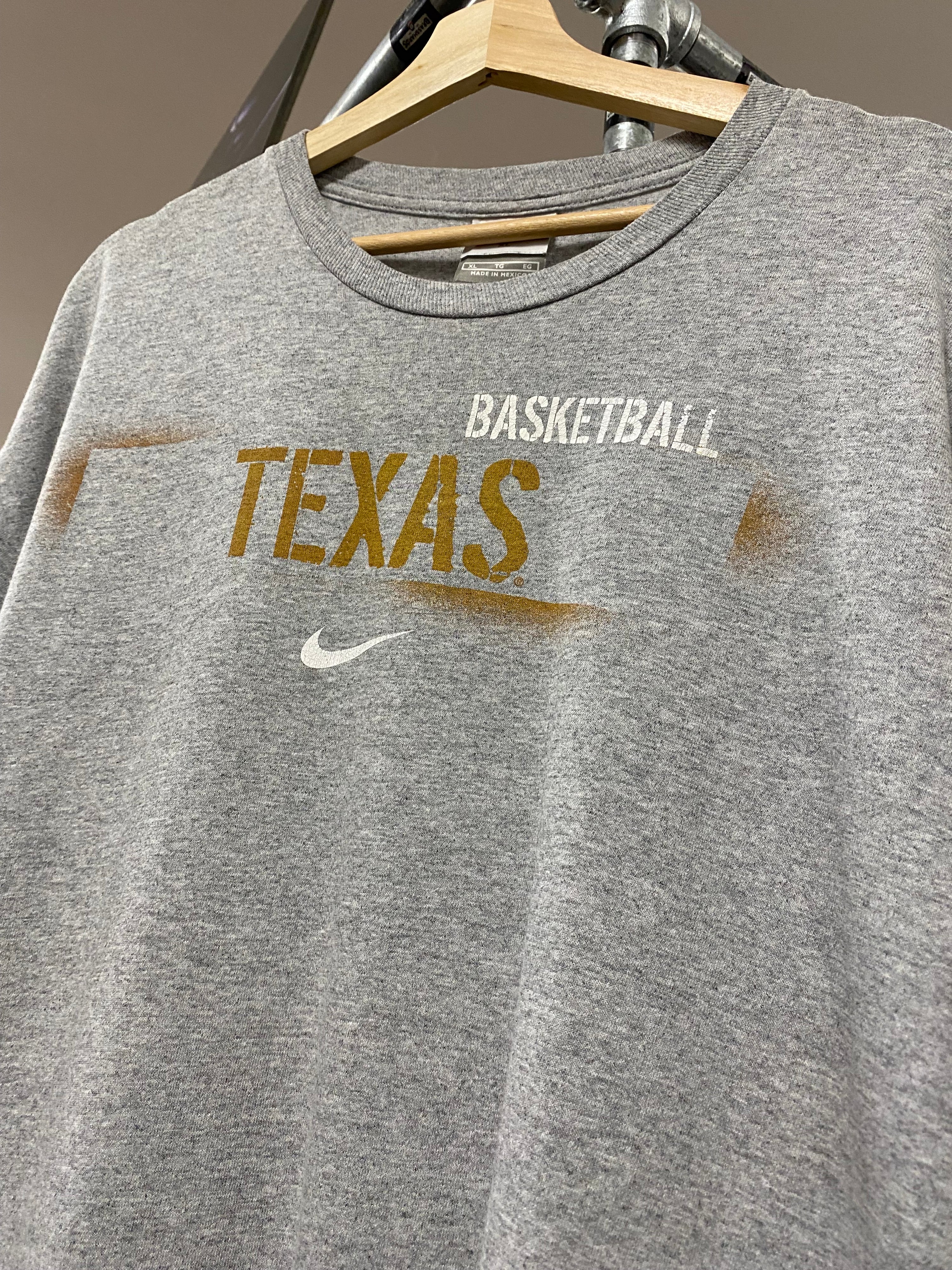 XL - Nike Team Texas Basketball Just Do It DS Grey Tee
