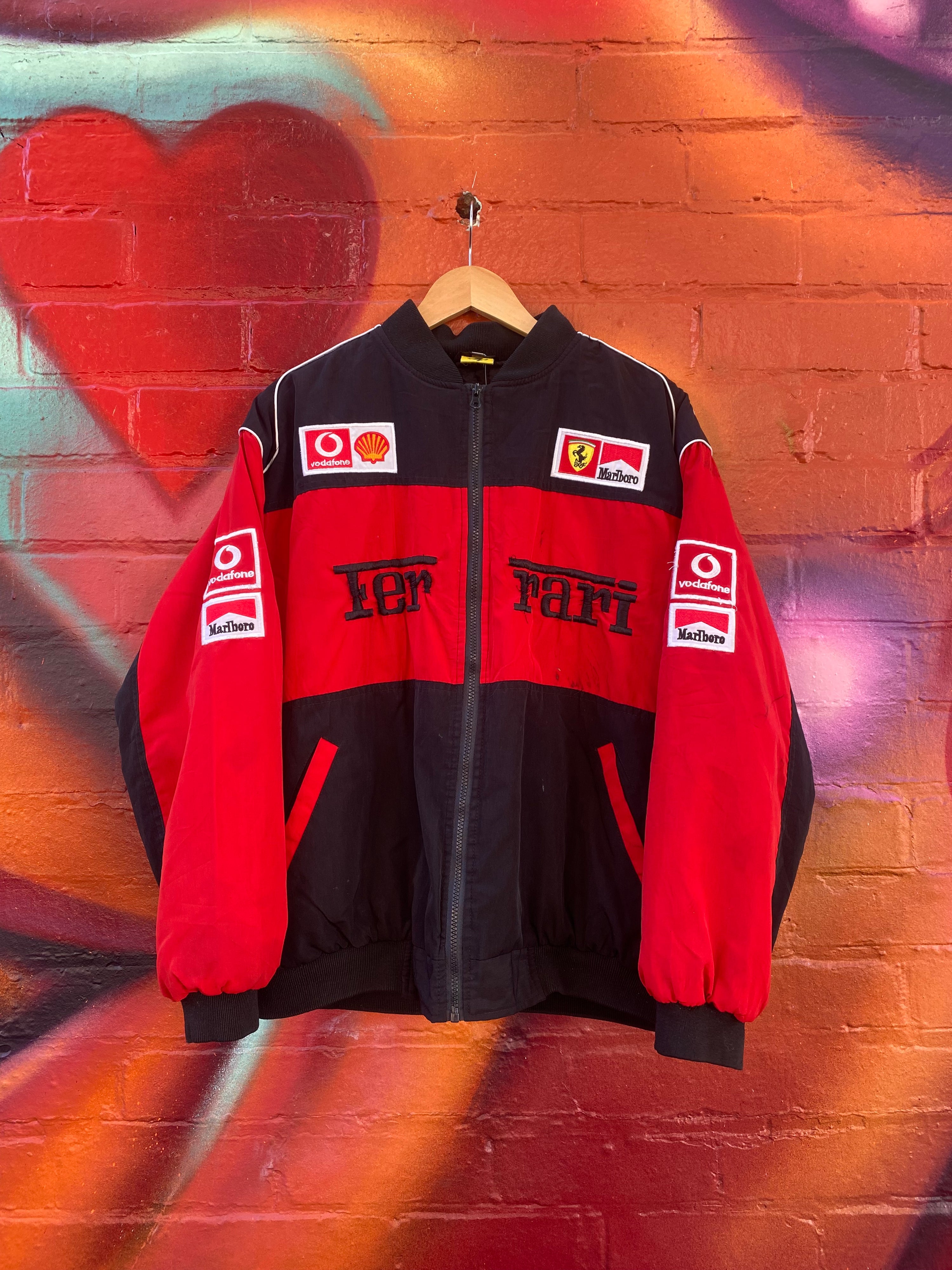 [L] Ferrari Michael Schumacher Black/Red Racing Jacket
