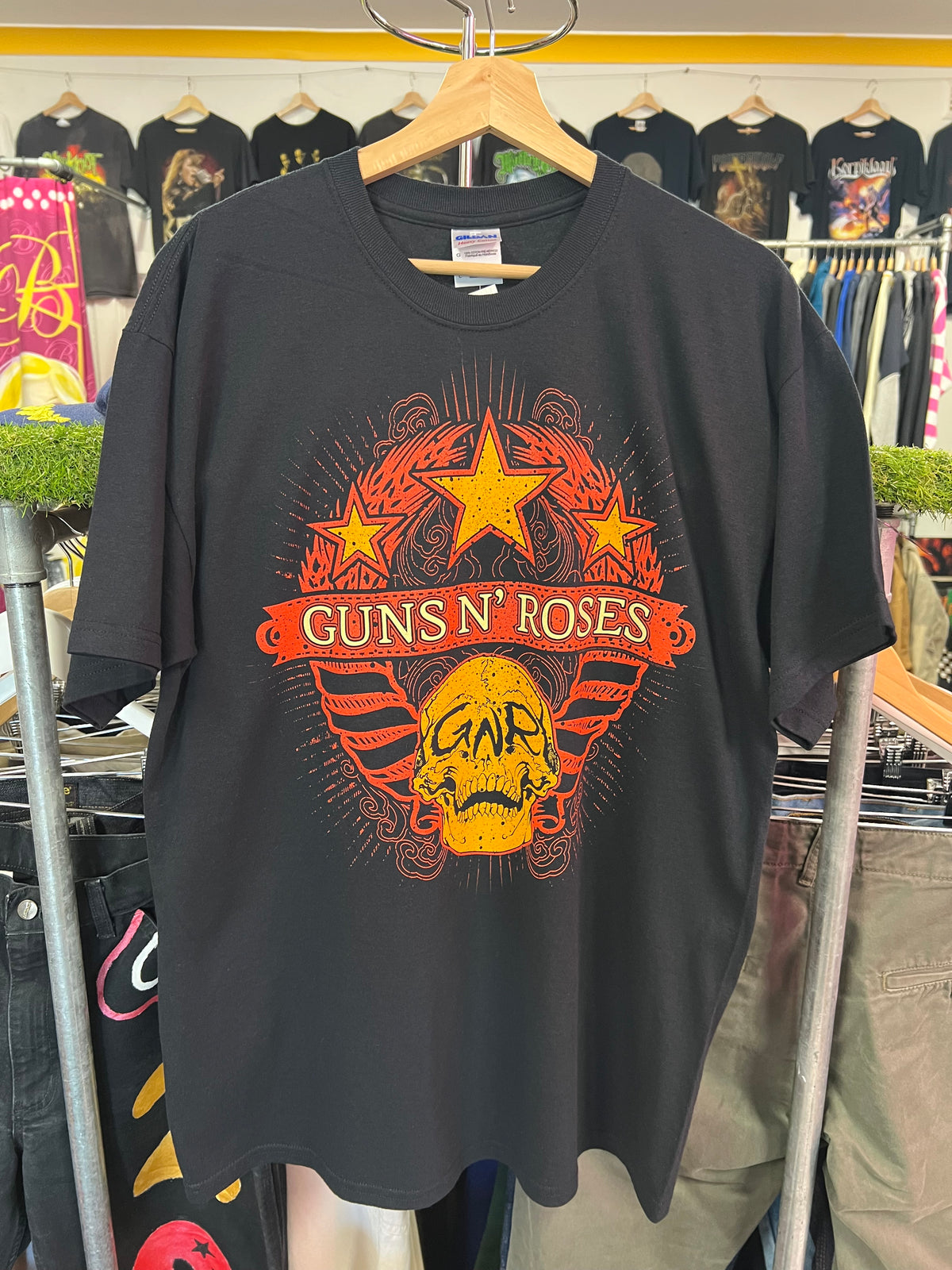 [L] 2010 Guns N Roses 'Chinese Democracy' World Tour Double Sided Tshirt