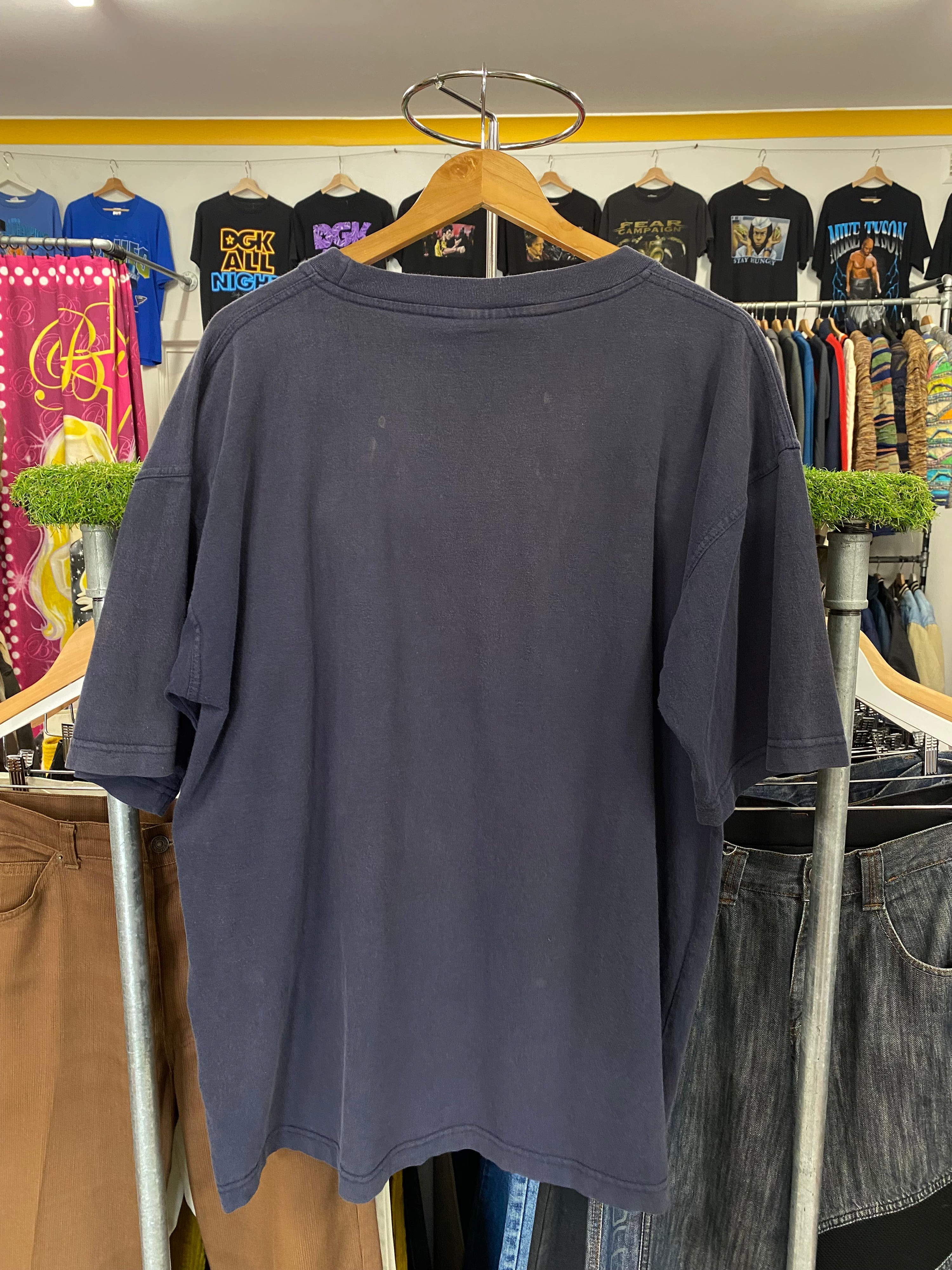 [2XL] Vintage 'No Ticket, No Start' Blue Tshirt
