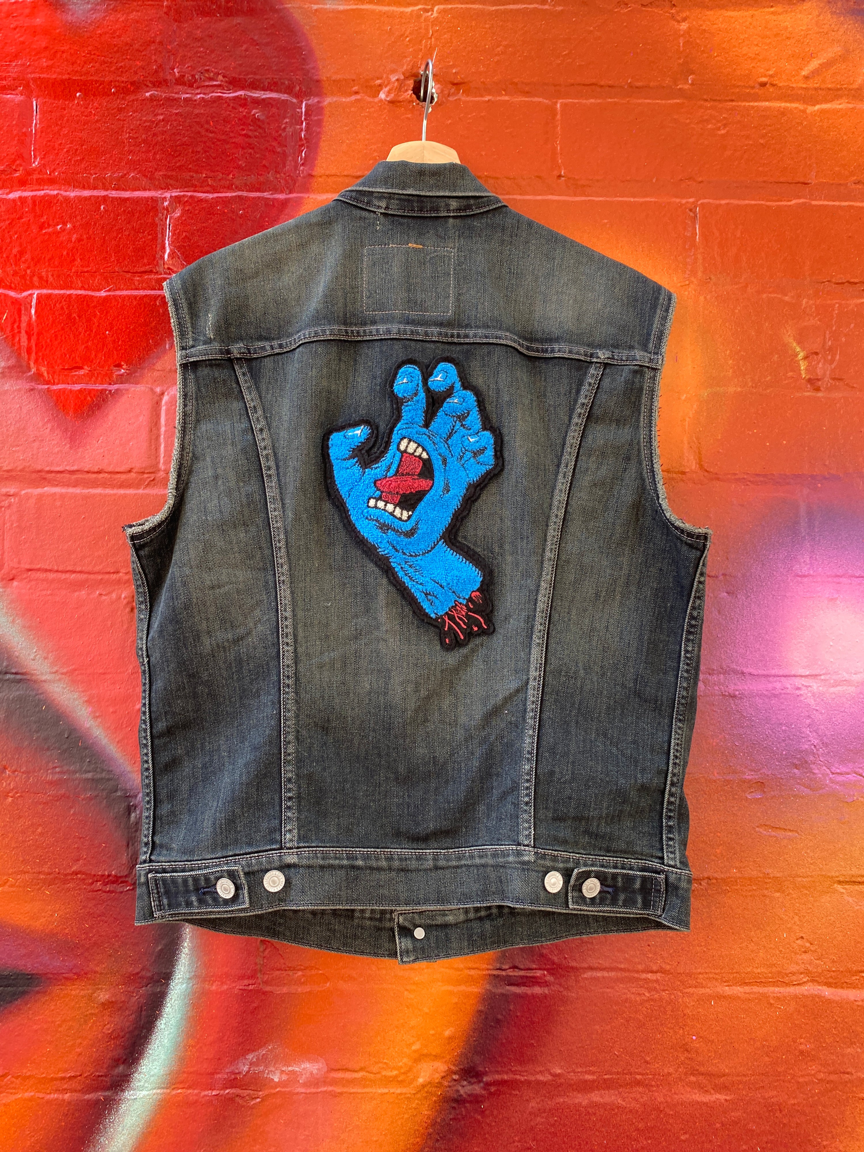 M - Levi's x Santa Cruz Black Denim Vest
