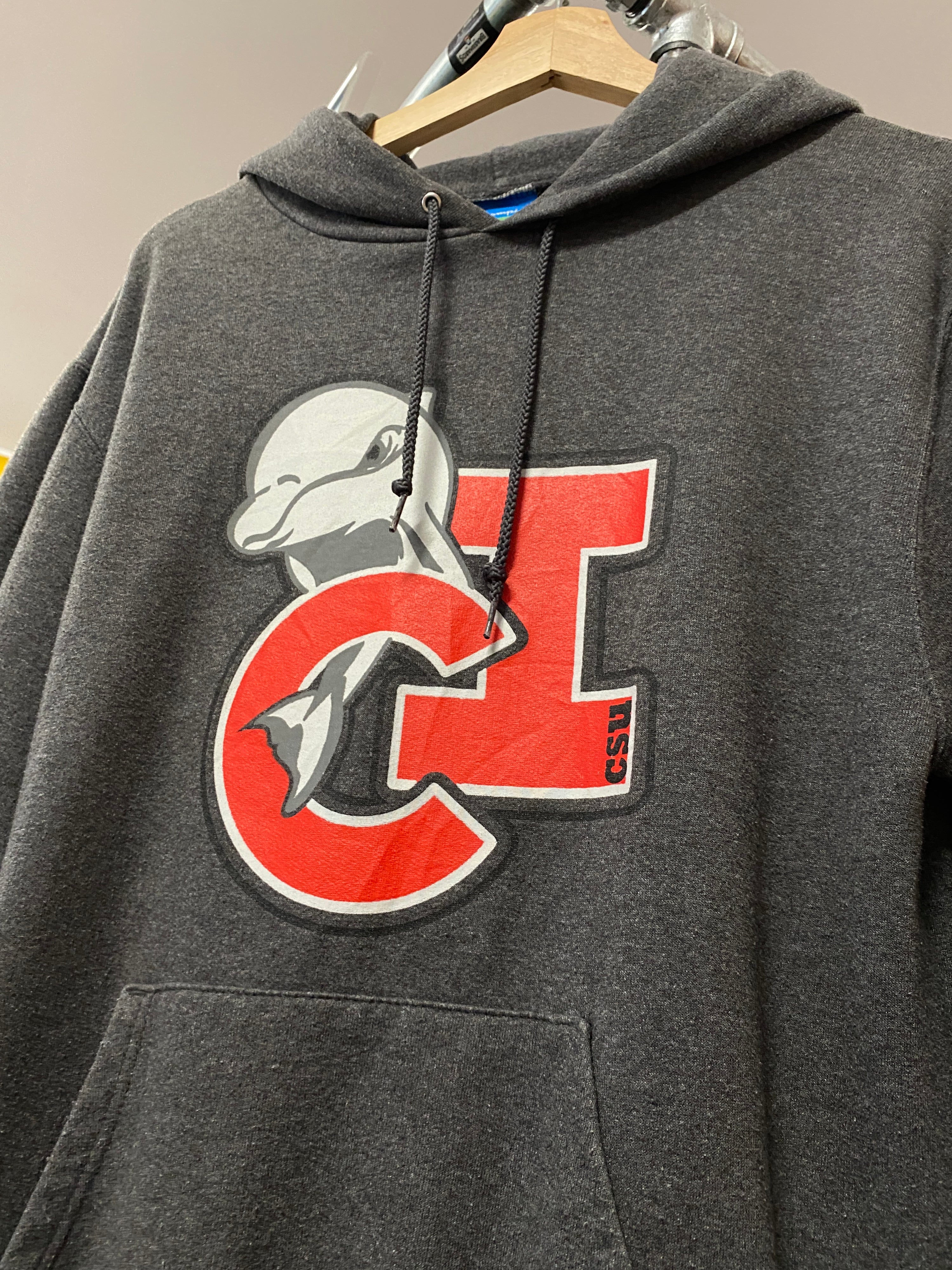 S - CI CSU Grey Champion Hoodie