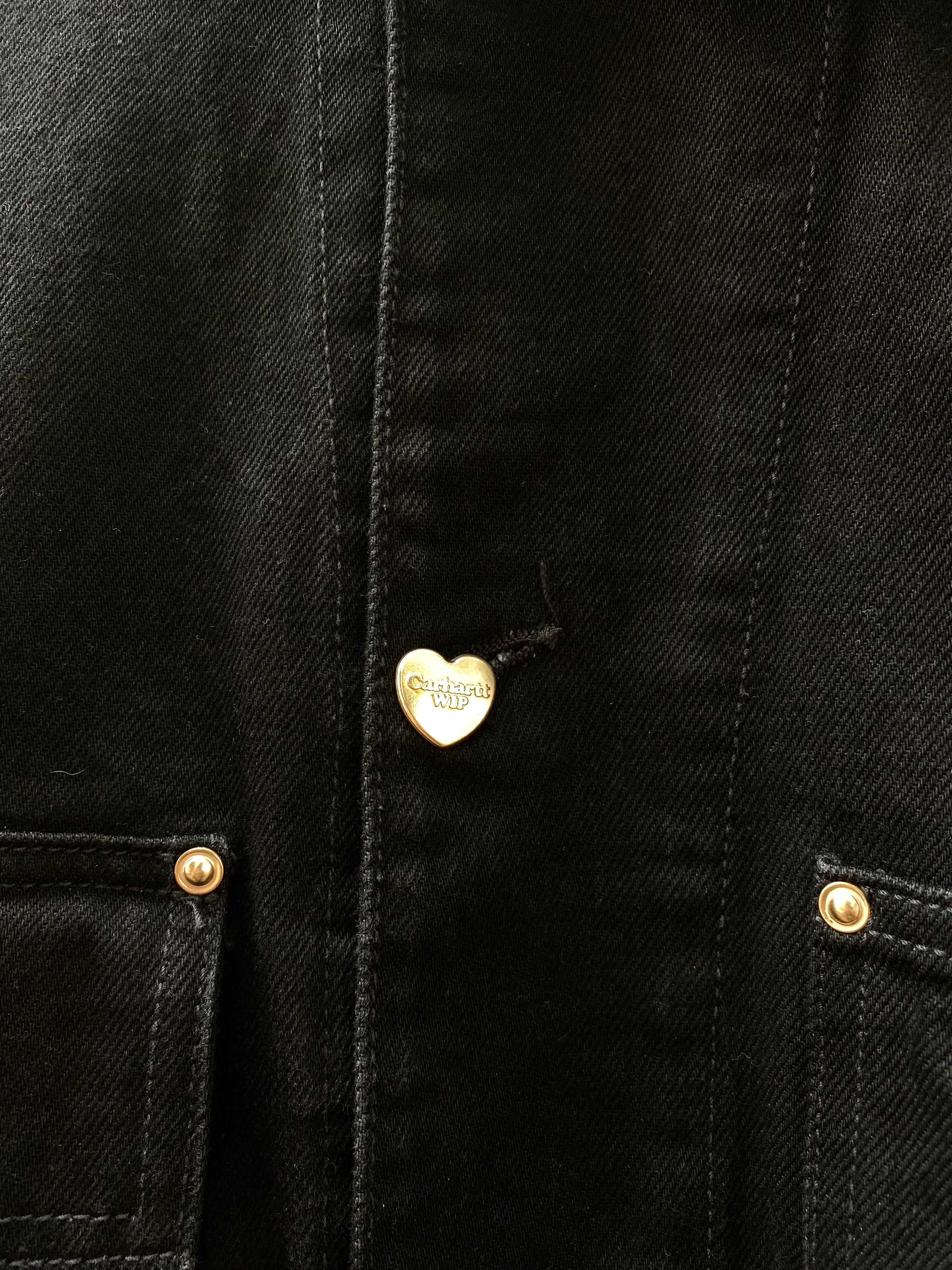 [2XL] Carhartt WIP Heart Patch Nash Chore Jacket Black