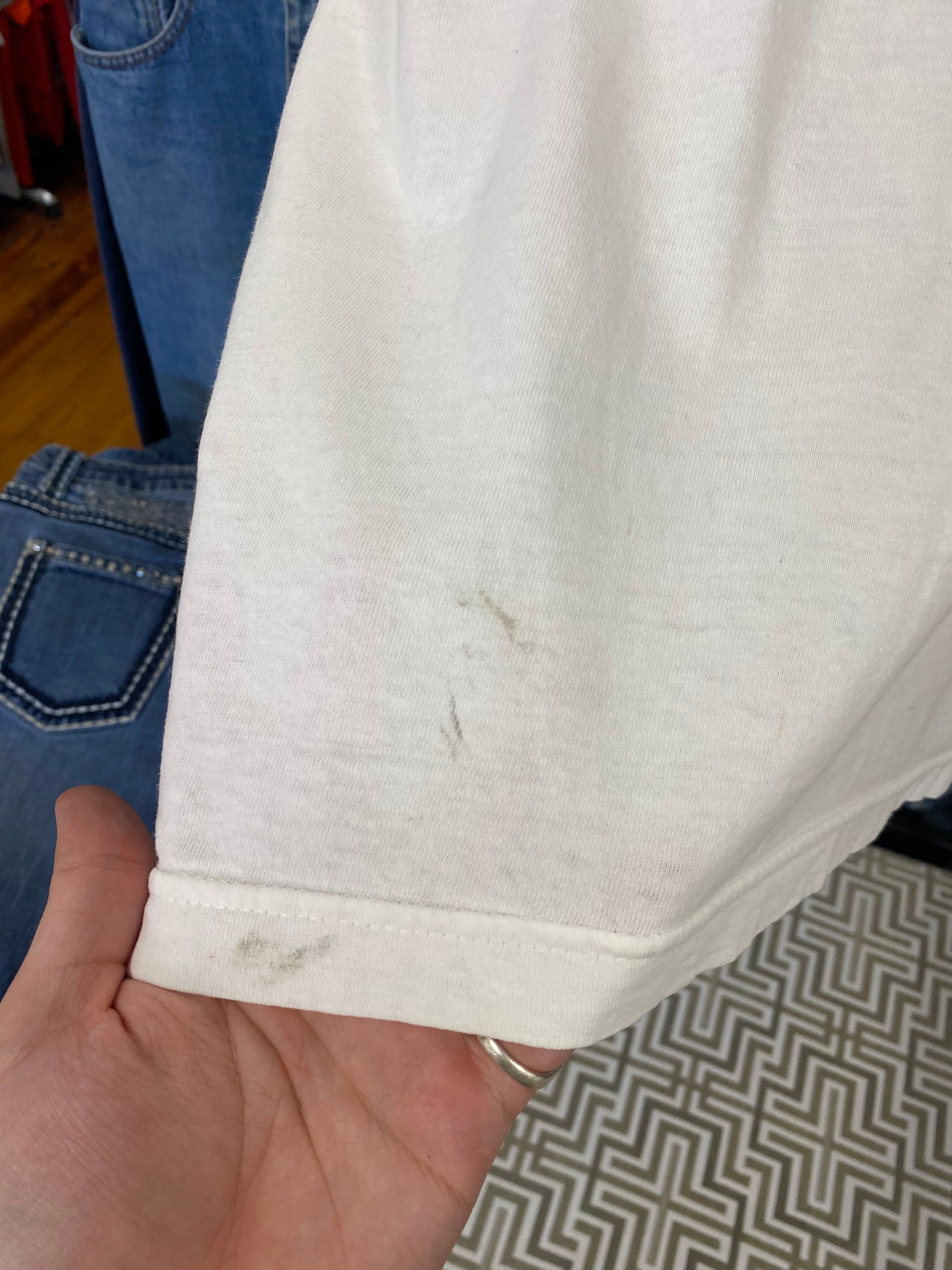 L - Adidas Zionsville Track Club White Tee