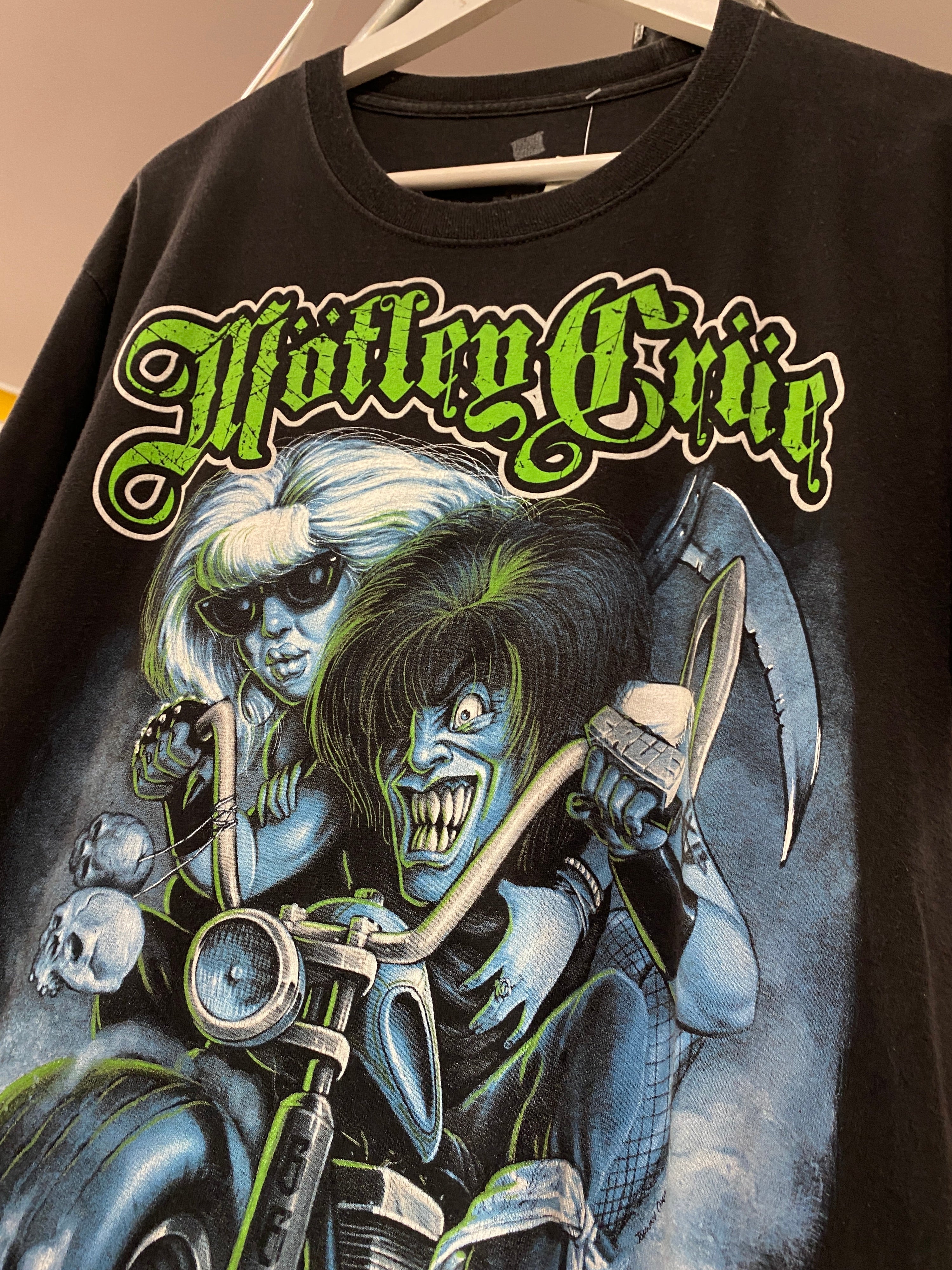 L - Motley Crue 666 Couple On Bike Tee