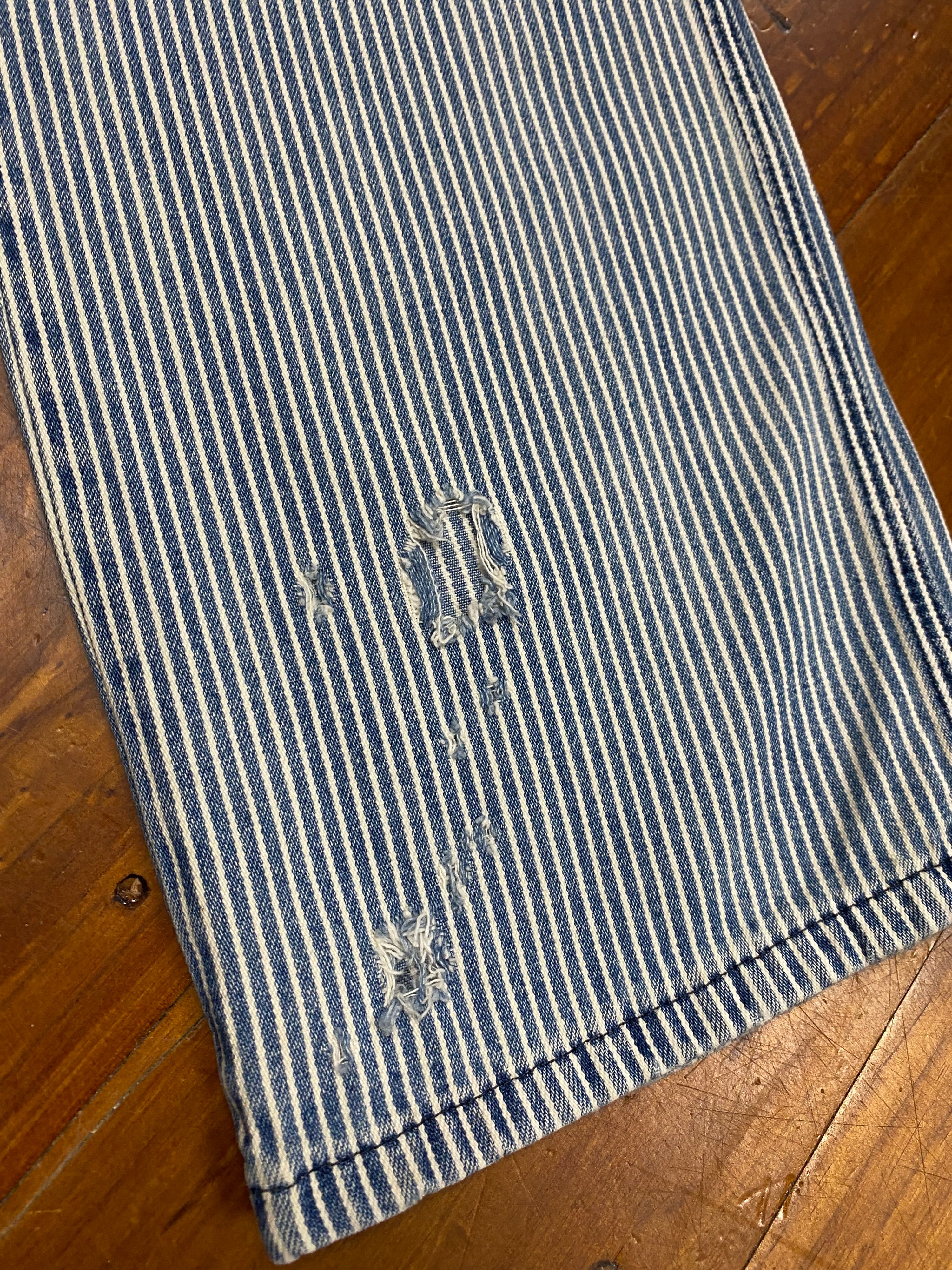 [30] Dickies Striped Slim Straight Jeans 30x32