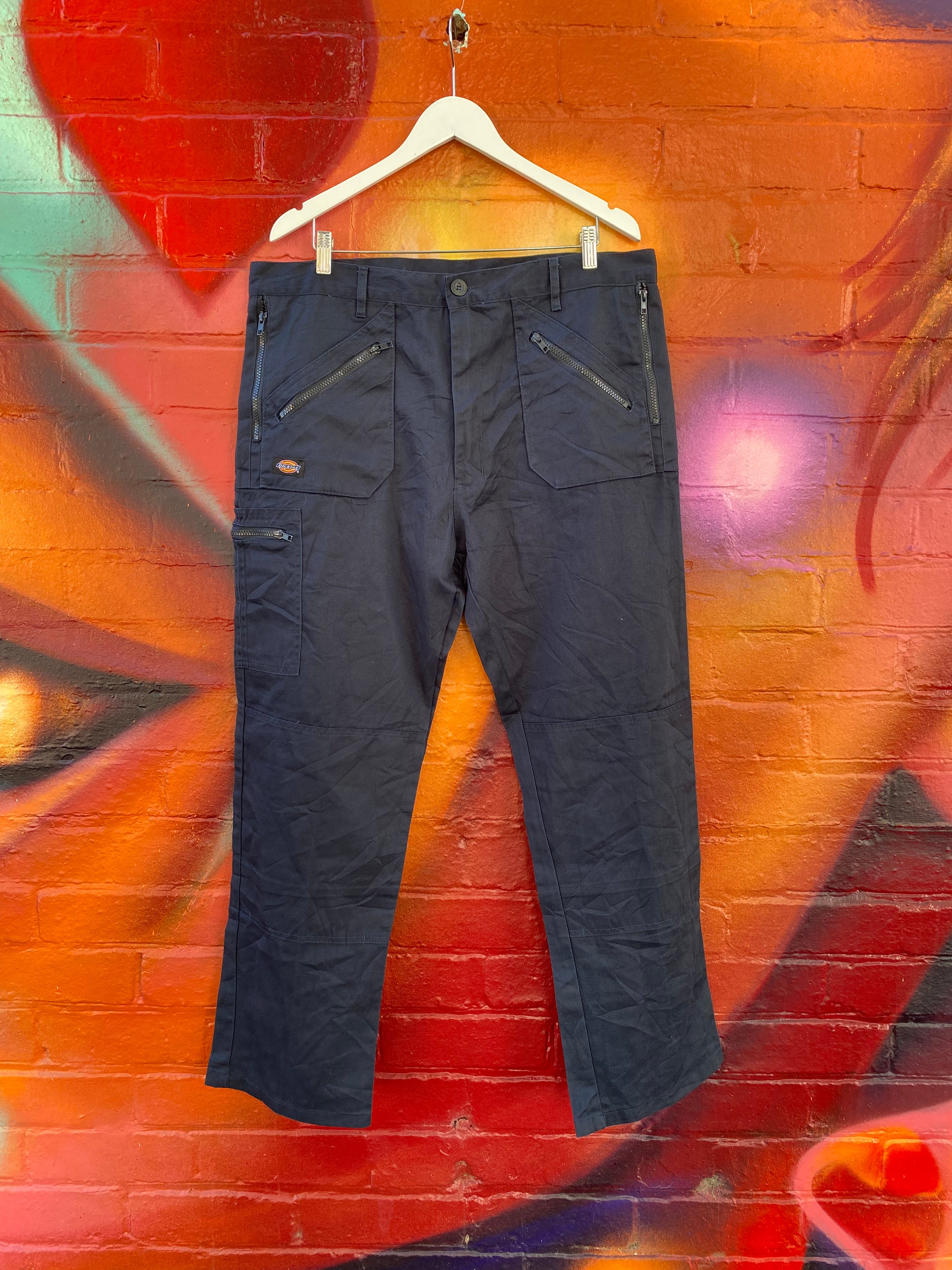 [38] Dickies Navy Zip-Pocket Pants