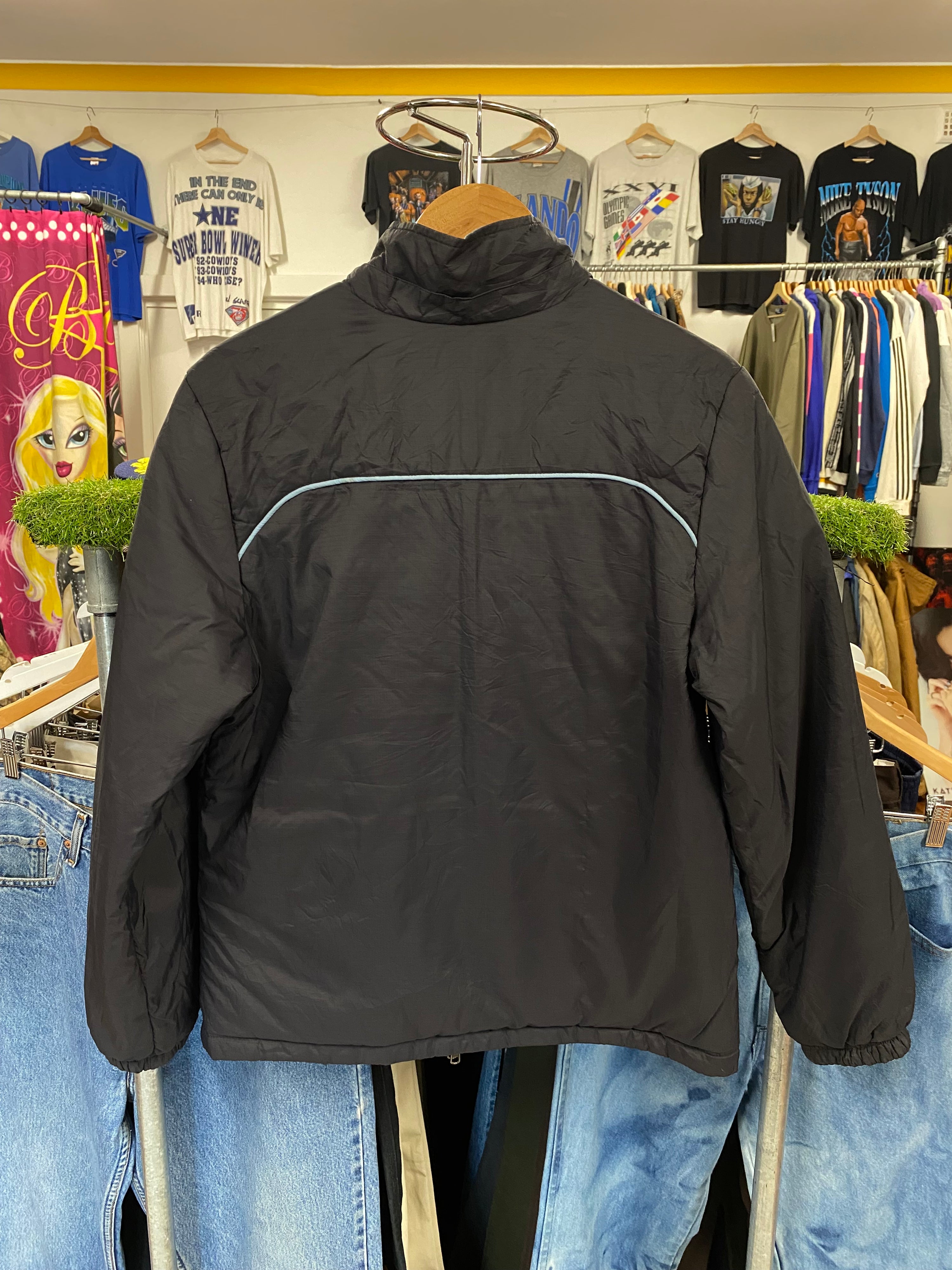 [M] Nike Black/Blue Reversable Puffer Jacket