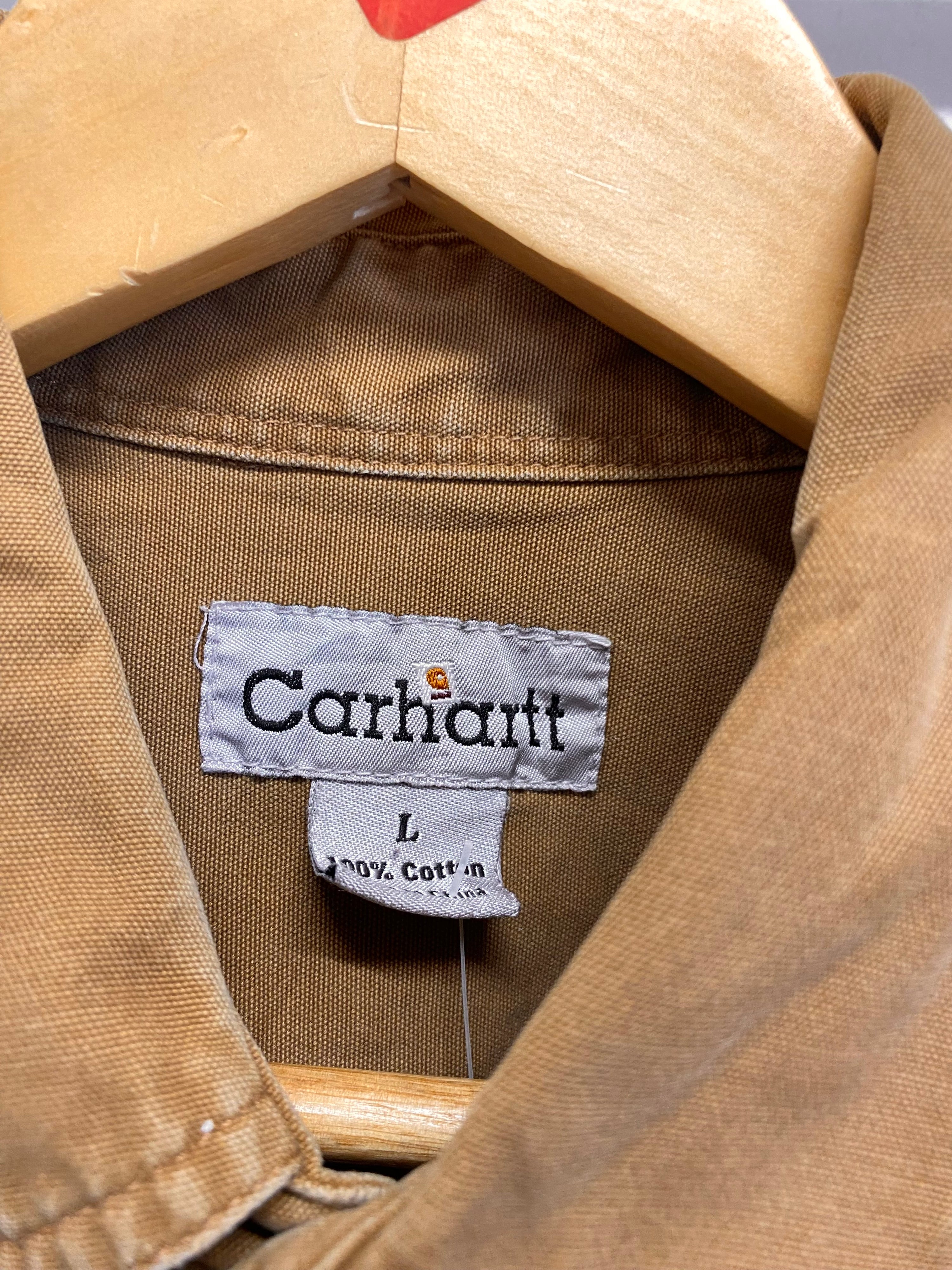 L - Carhartt Tan LS Button-up