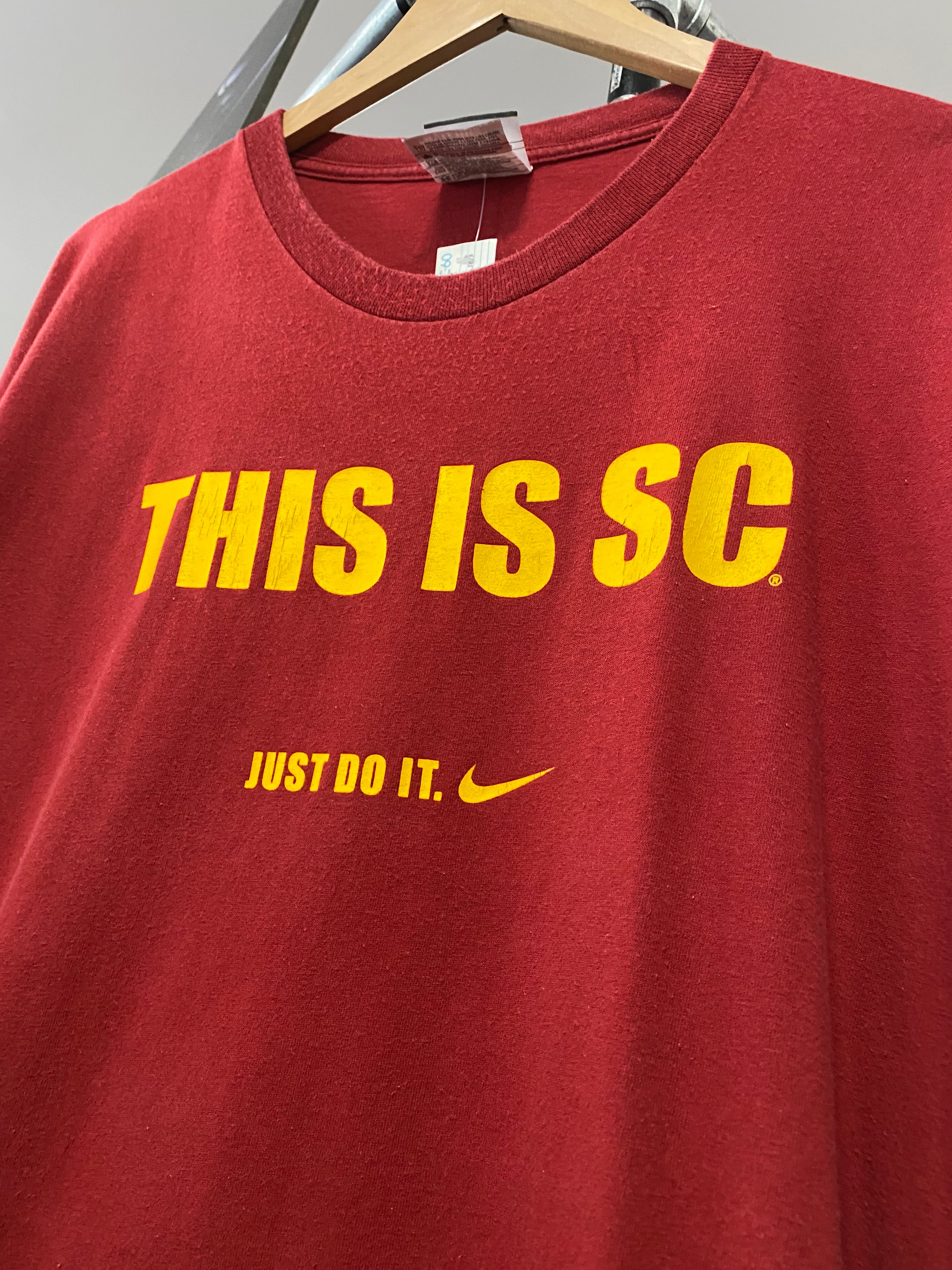 2XL - Vintage Nike: This Is SC, Just Do It Maroon DS Tee
