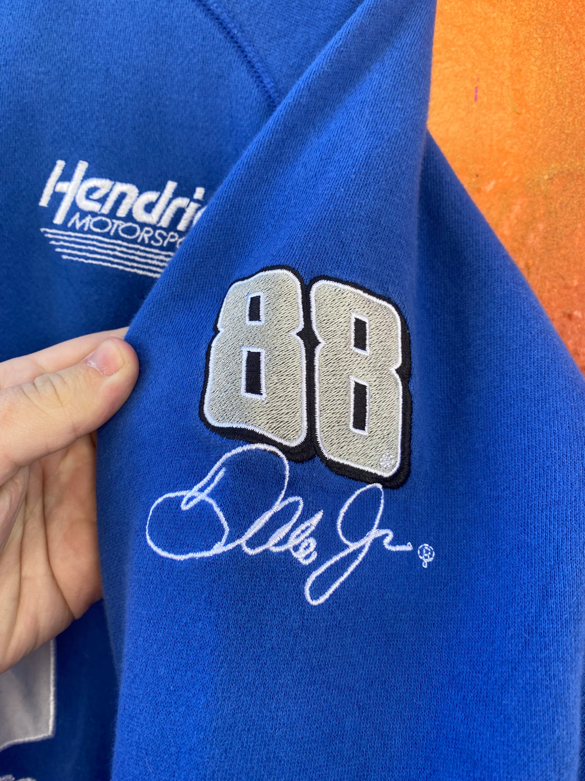 M - Dale Jr #88 Nascar Sprint Light Blue Zip Up Hoodie