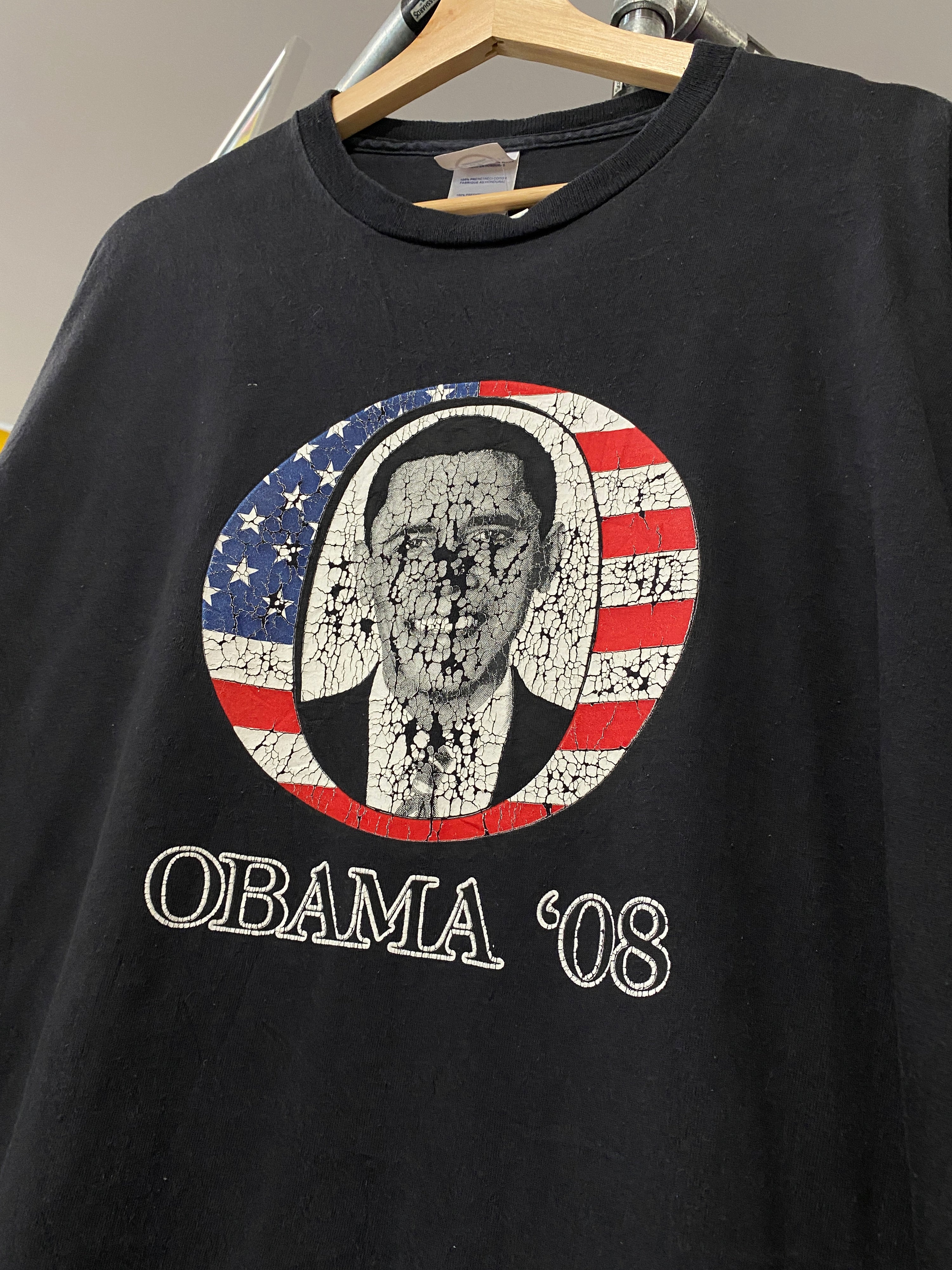 XL - Obama '08 Cracked Print Tee