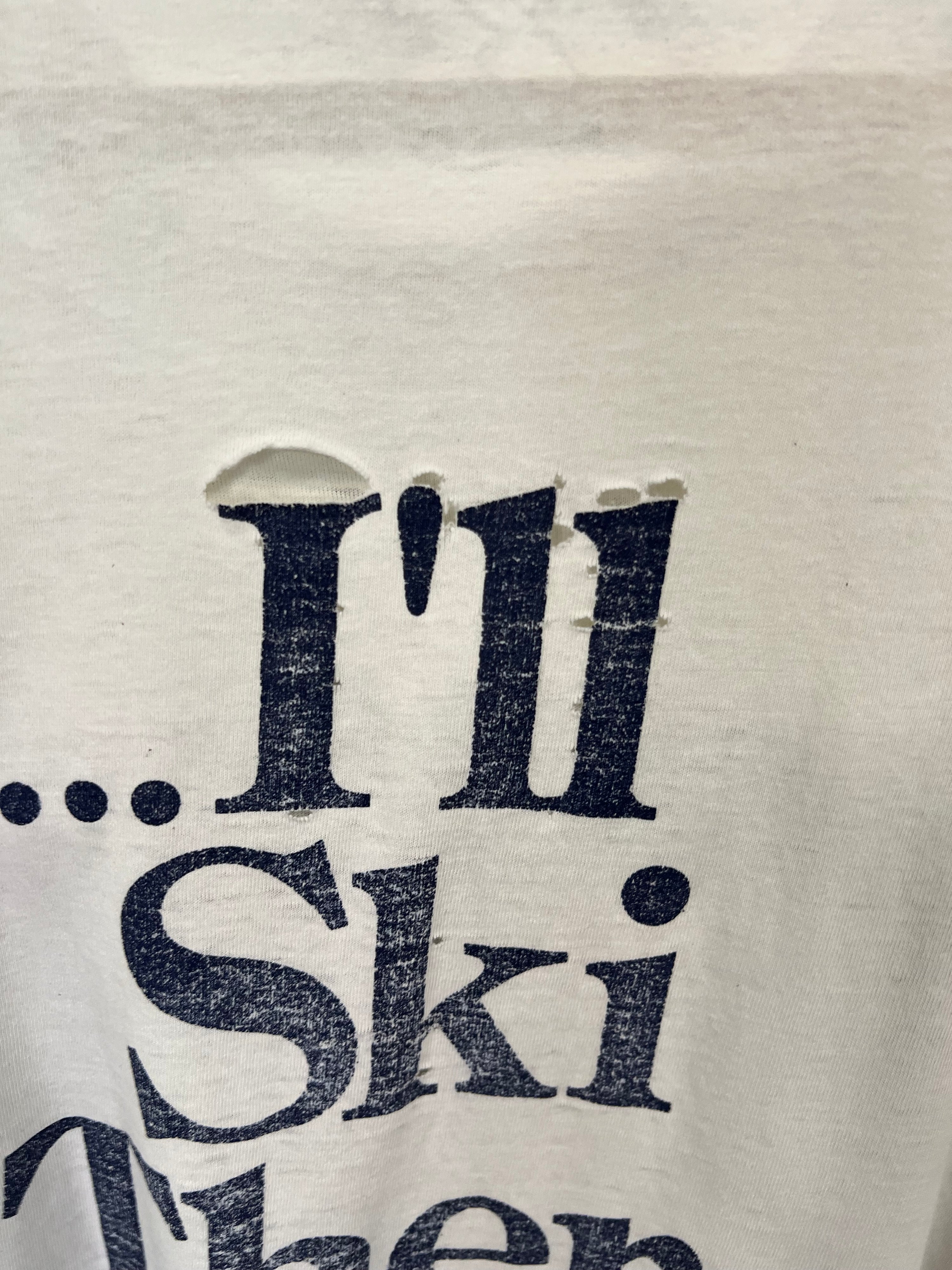 [XL] Distressed Vintage Whistler Skiing LS