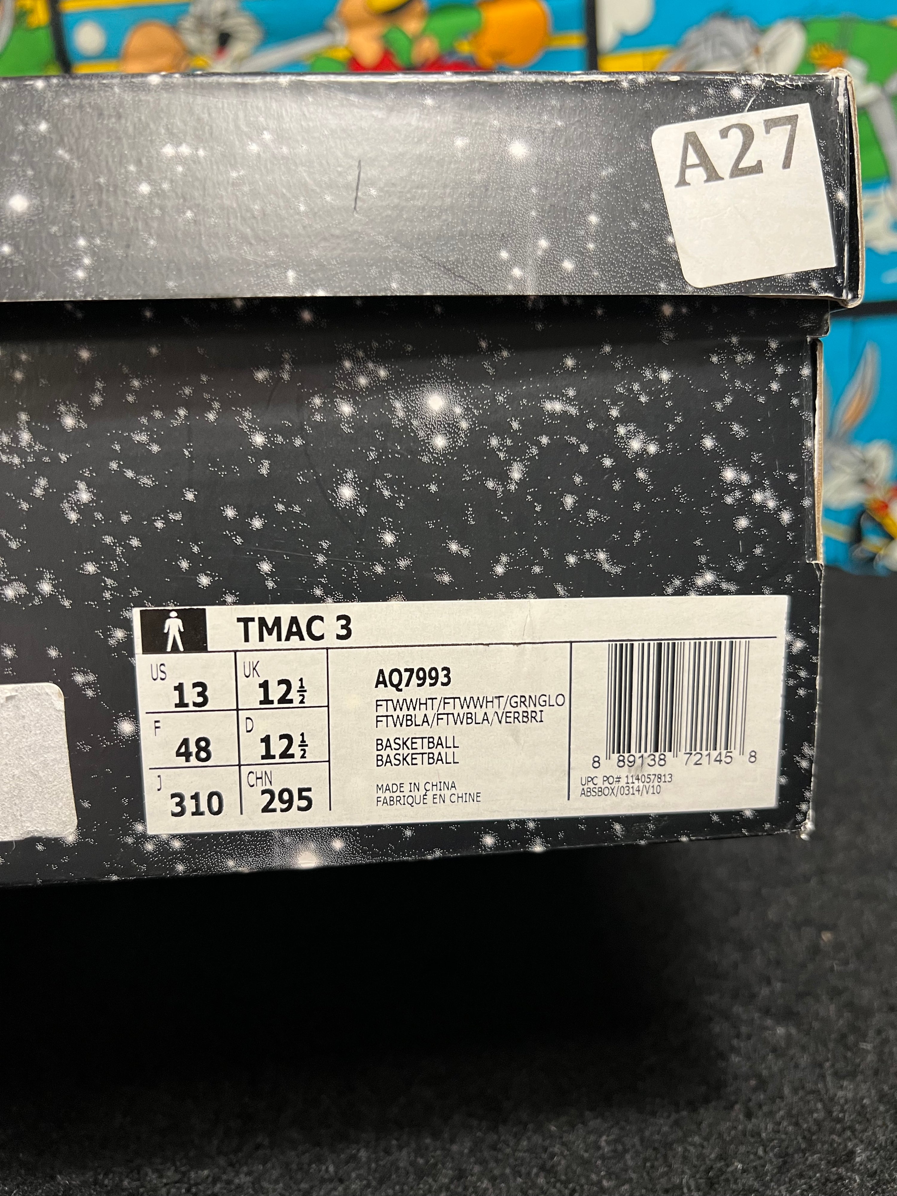 US13 - 2016 Adidas TMAC 3 Glow In The Dark Shoes NEW AQ7993