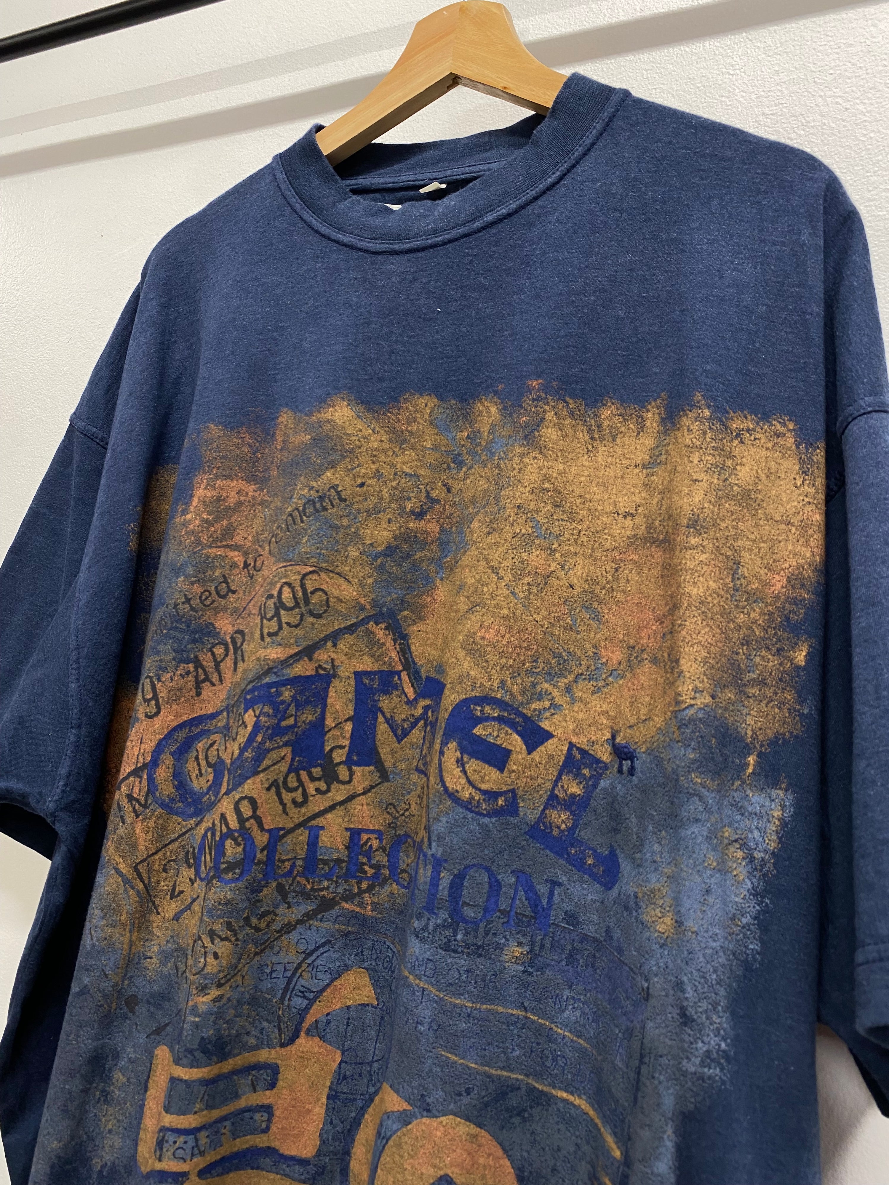 2XL - Camel Cigarettes Tee Navy/Orange
