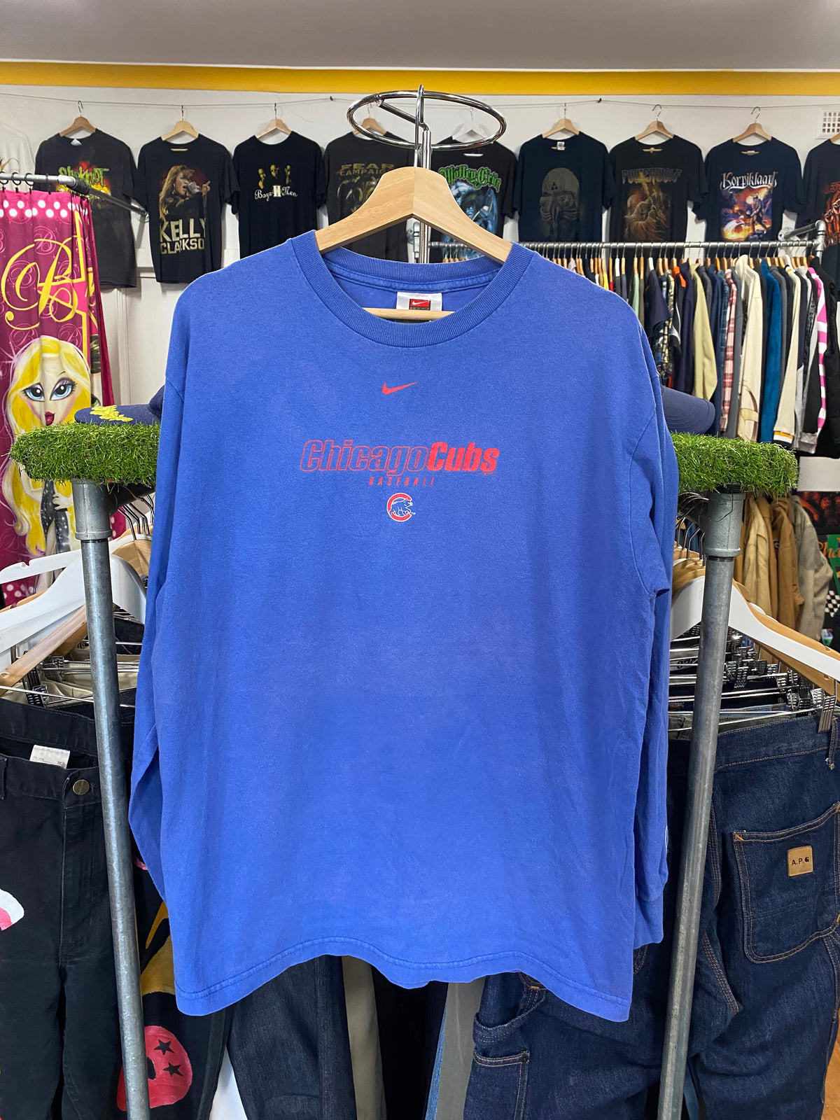 M - 2003 Nike Team Chicago Cubs Blue Tee