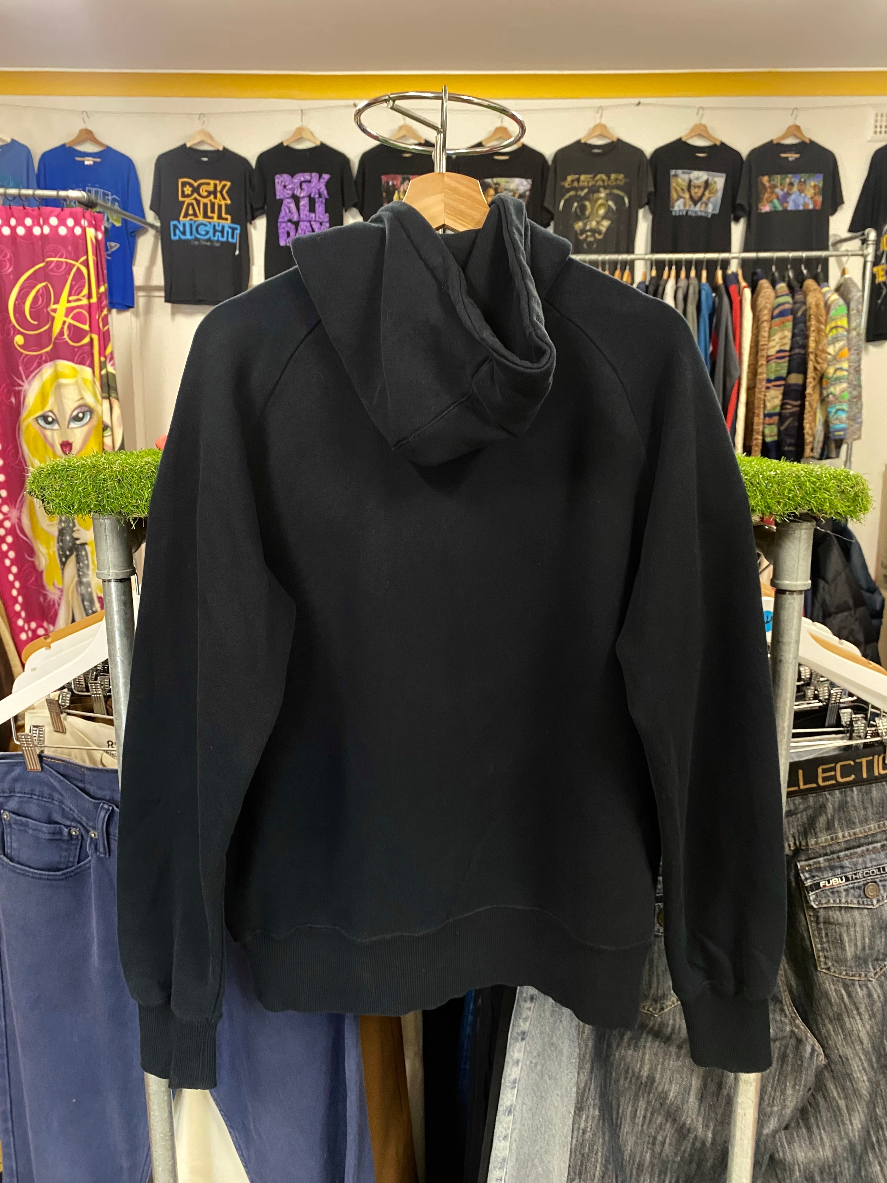 [M] Nike Athletic Dept. Tactile Red Logo Black Hoodie