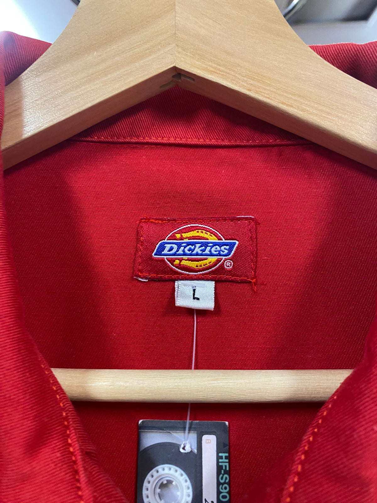 [XS] Dickies Red Cropped Zip Up Jacket