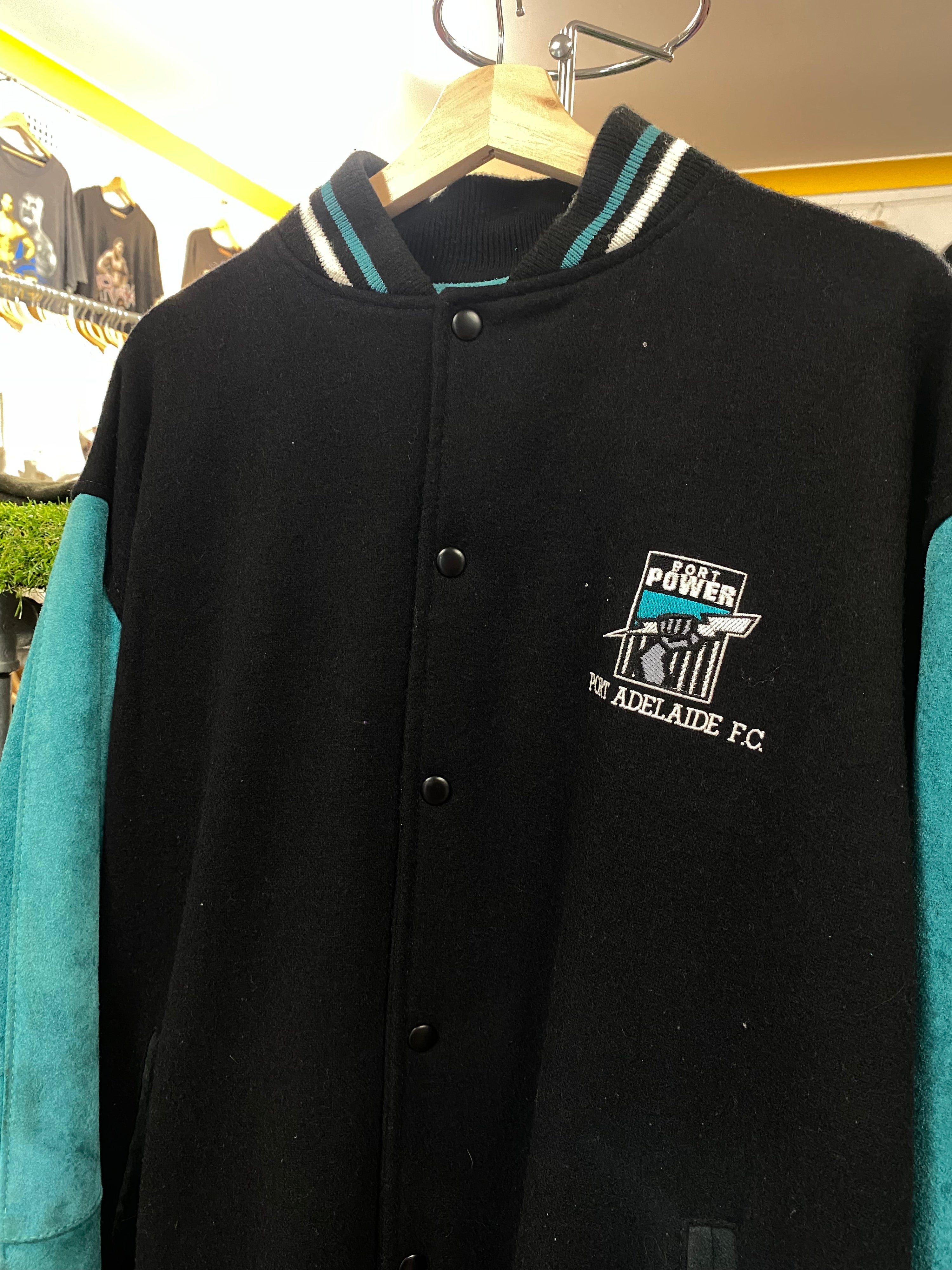 [L] 1990s Port Power Wool Bomber Jacket