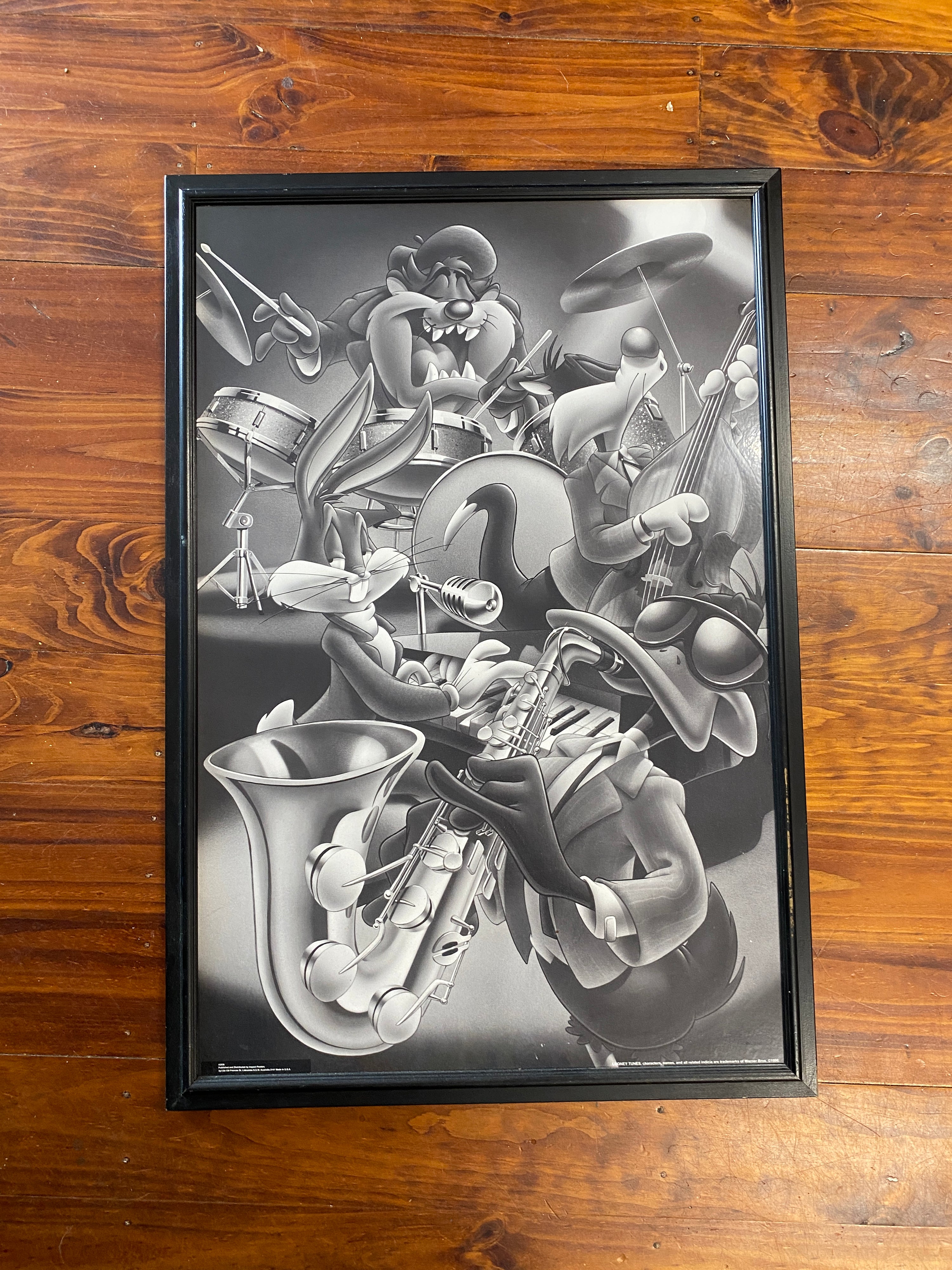 1998 Looney Tunes Jazz Band Framed Print