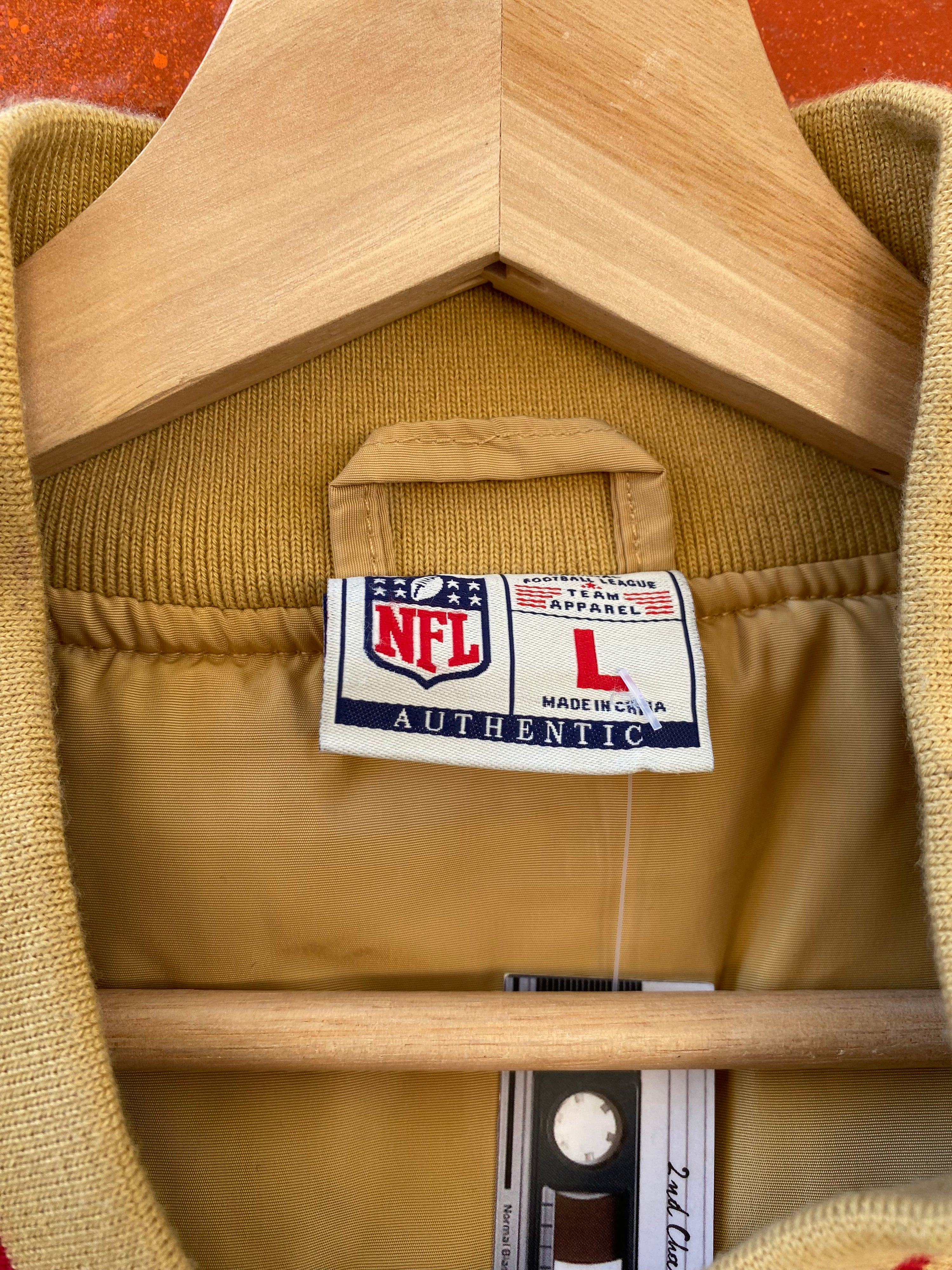 L - San Francisco 49ers Gold Puffer Jacket