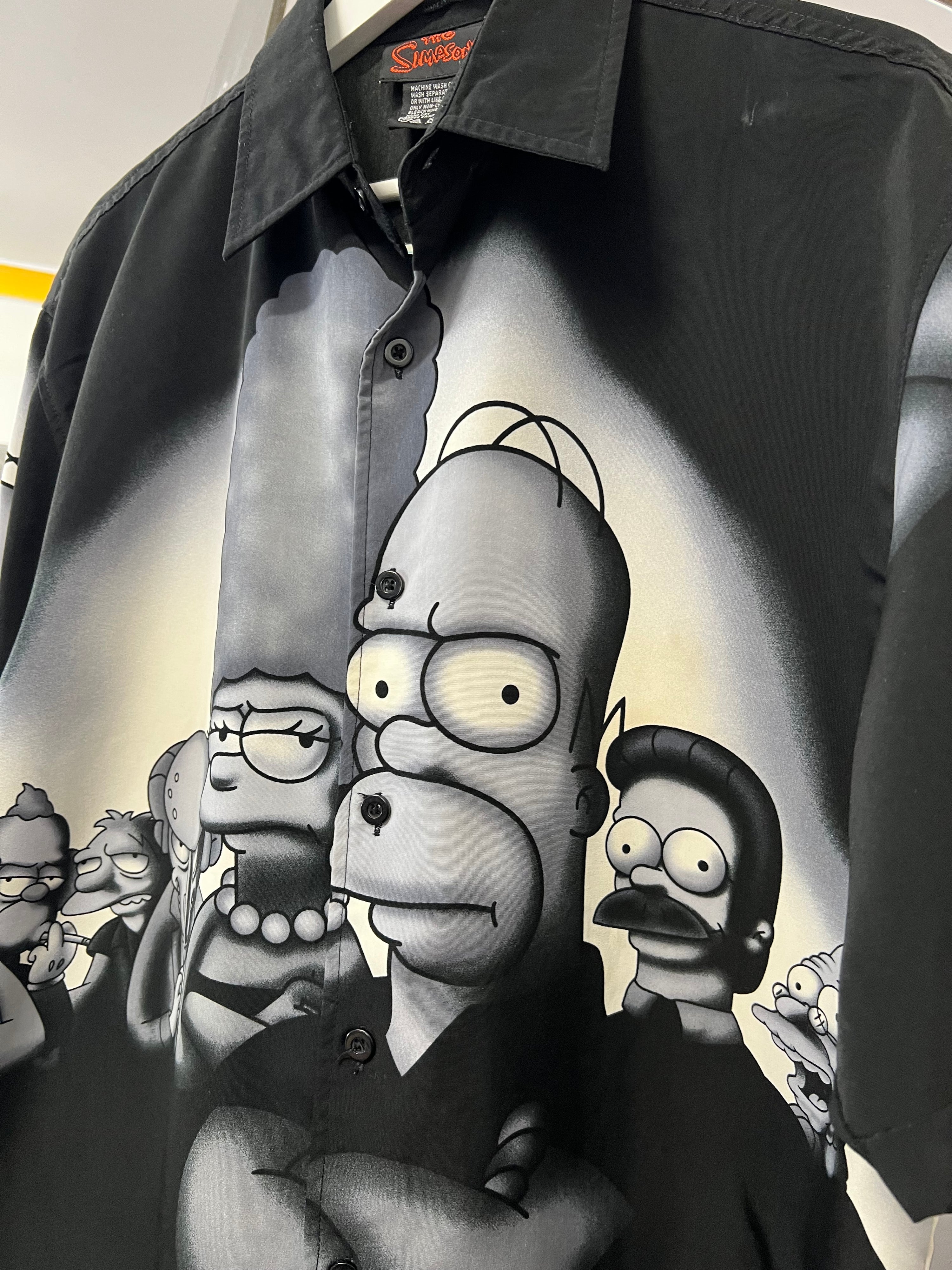 [M] 2001 The Simpsons x Sopranos Button Up