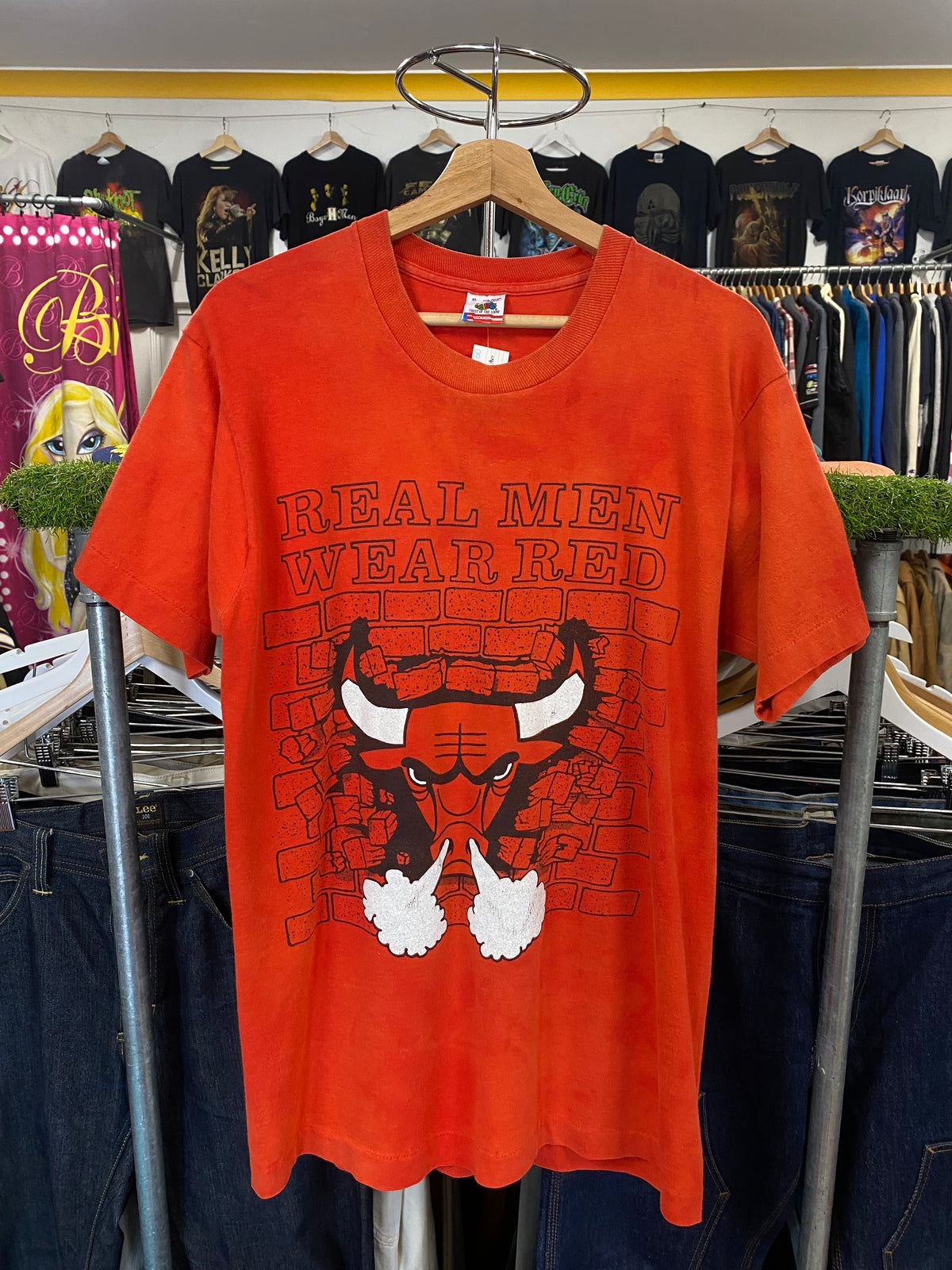 [XL] 1990s Chicago Bulls 'Real Men Wear Red' Tshirt