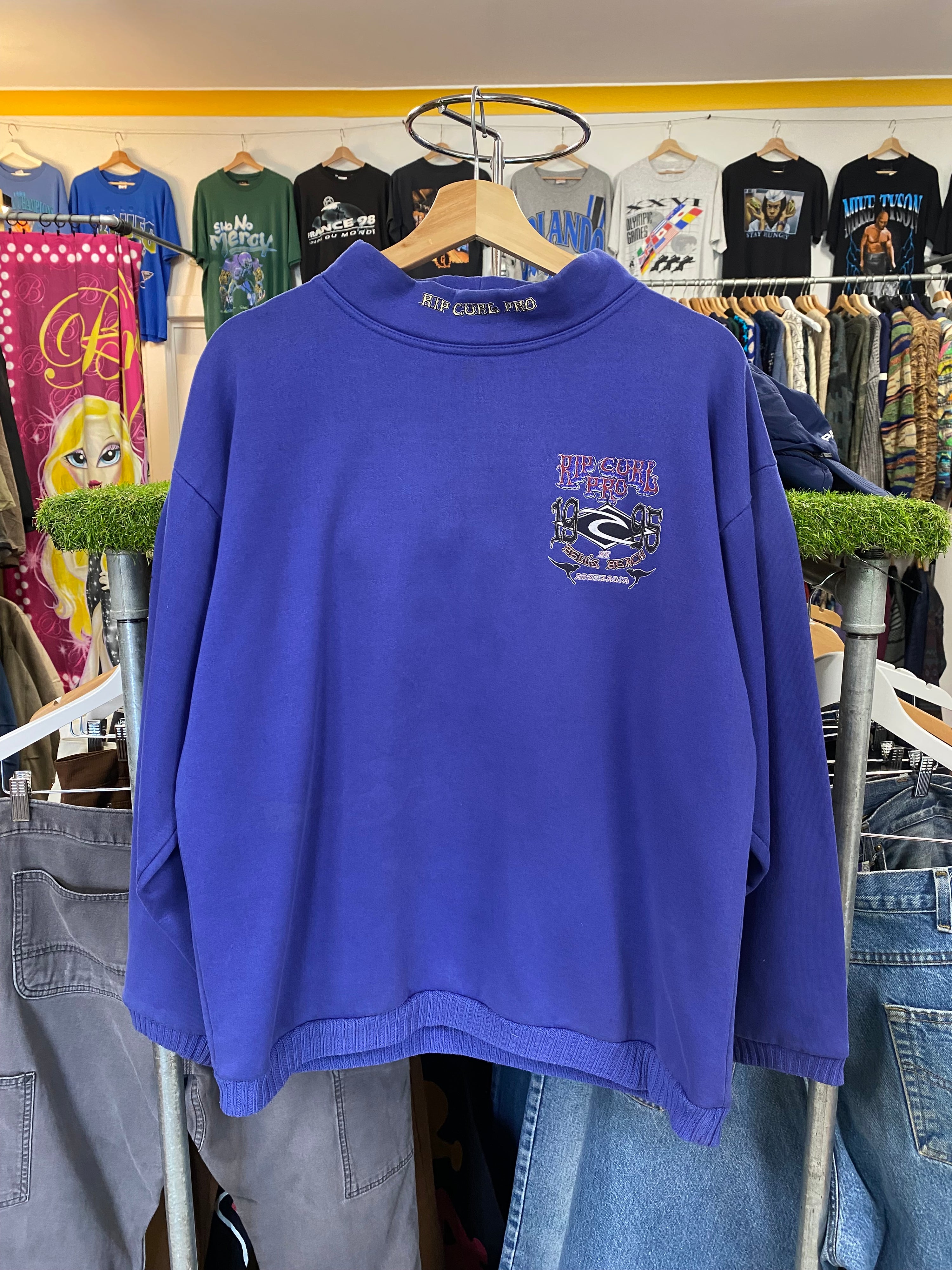 [S] 1995 Rip Curl Pro Mock Neck Jumper