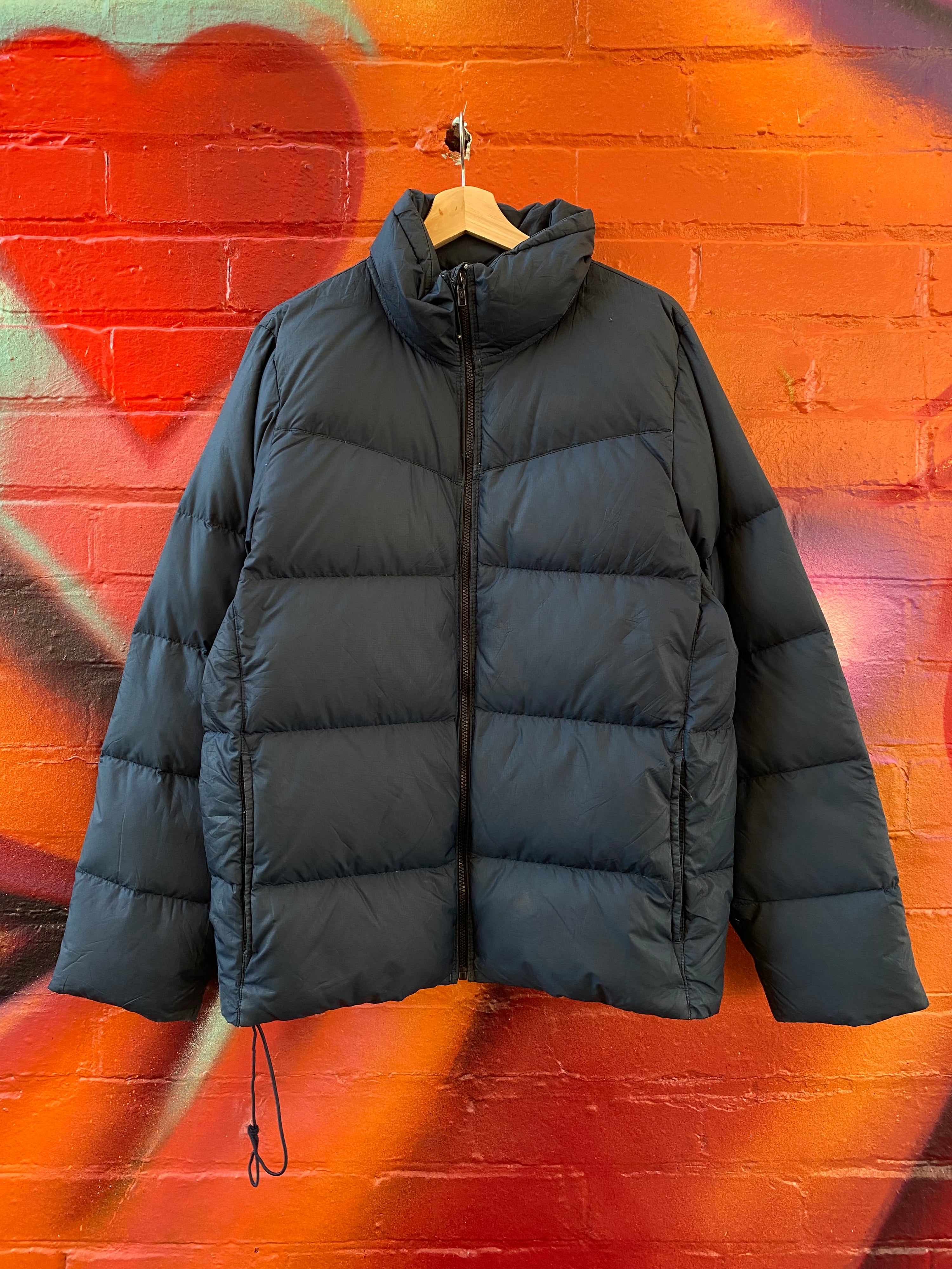 [S] Nike Sports Navy Down Filled Puffer Jacket