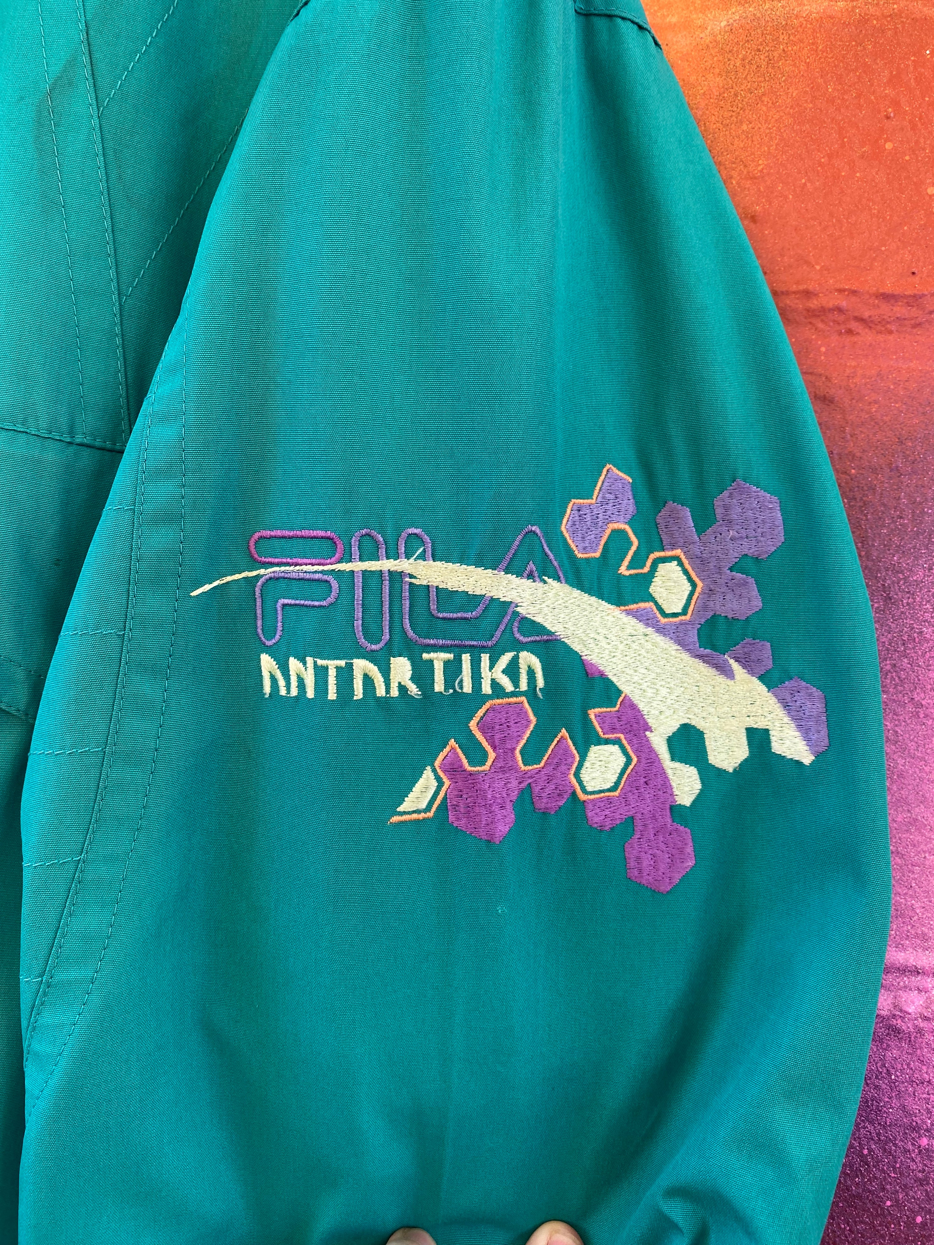 [3XL] Fila Antartika Teal Ski Jacket