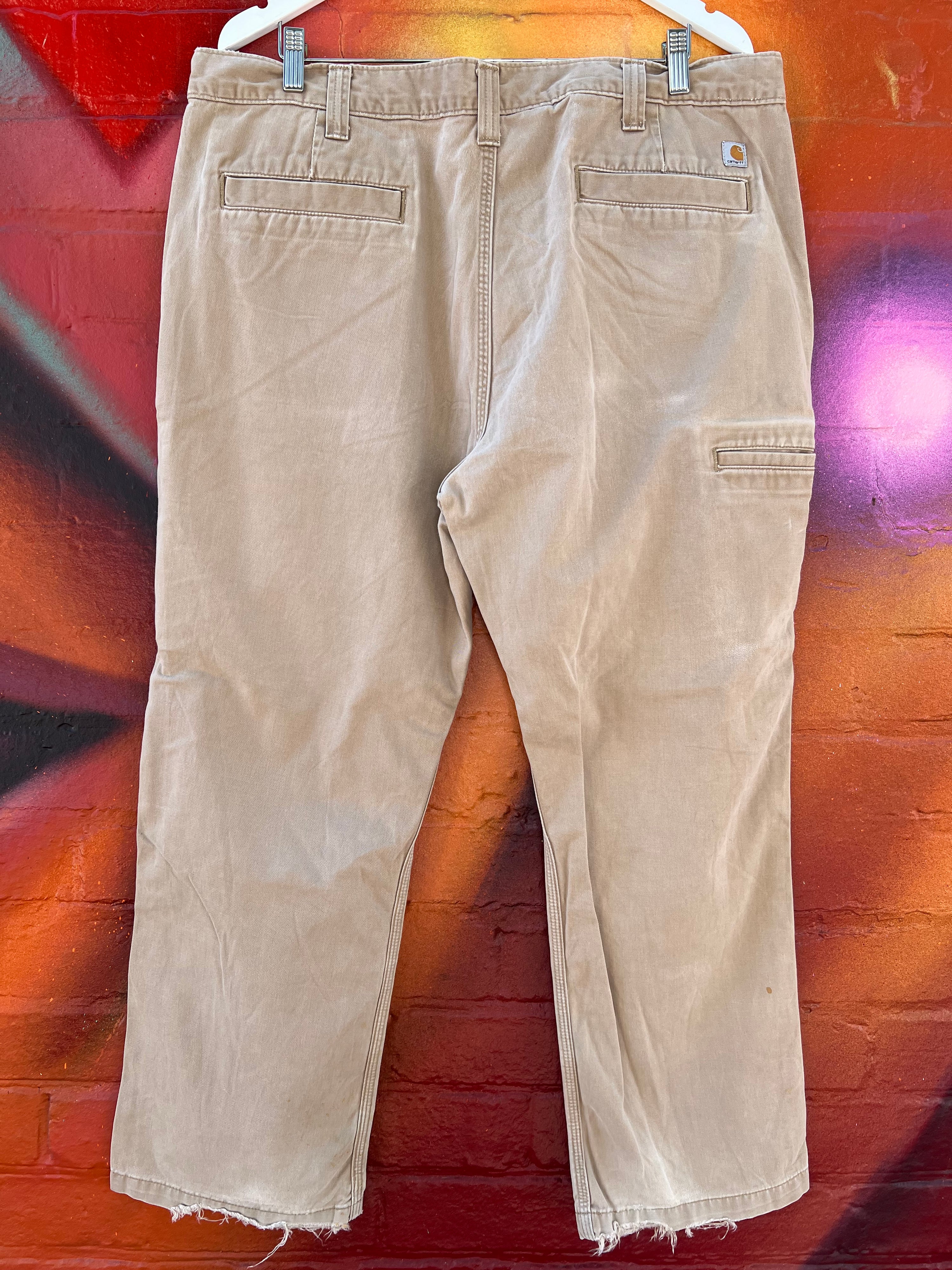 [40] Carhartt 100095 Light Brown Pants 40x30