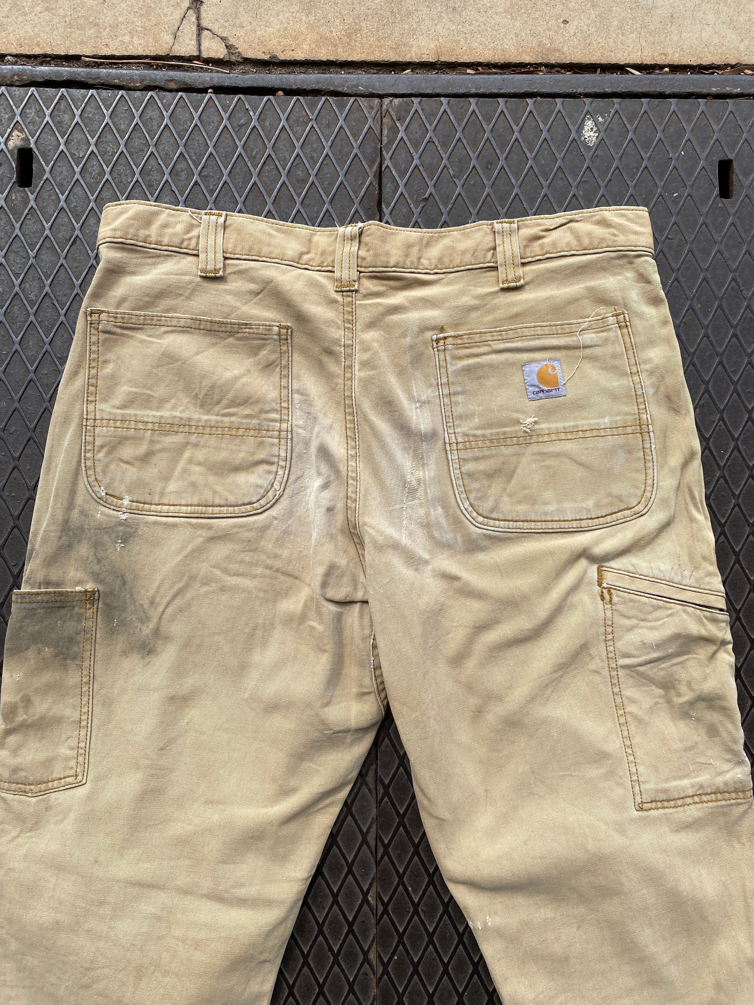 36 - Carhartt Double Knees Beige with Marks